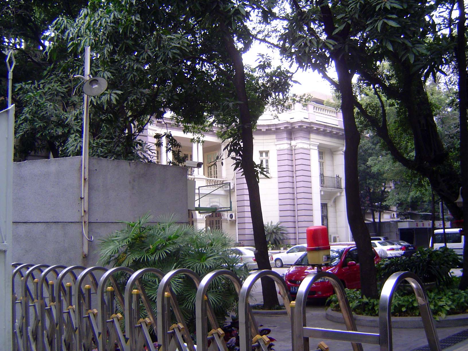 Close by, this building from 1865 is still serving as the west wing of the British Consulate.