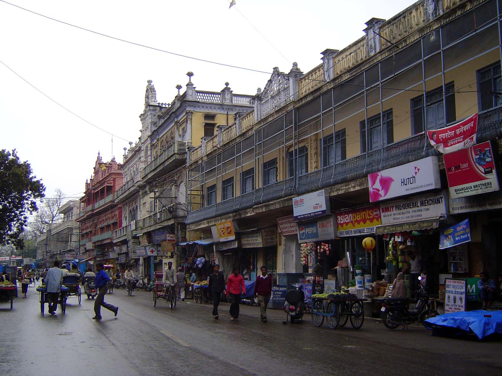 Haridwar's main street.