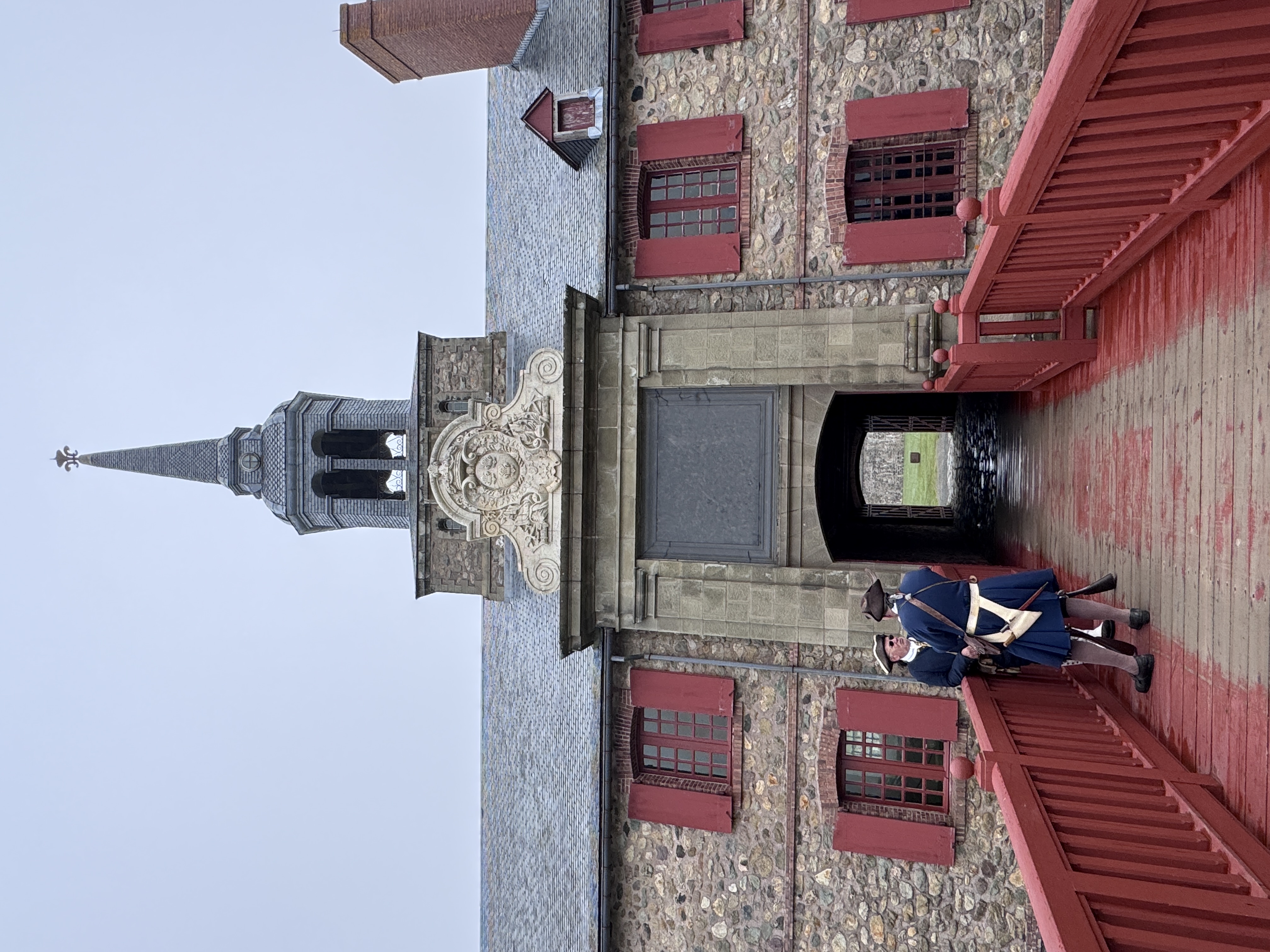 Knowledgable guides hang around and are hard to stump.  I didn't tell them that their recreated Louisbourg, which along with the Cabot Trail