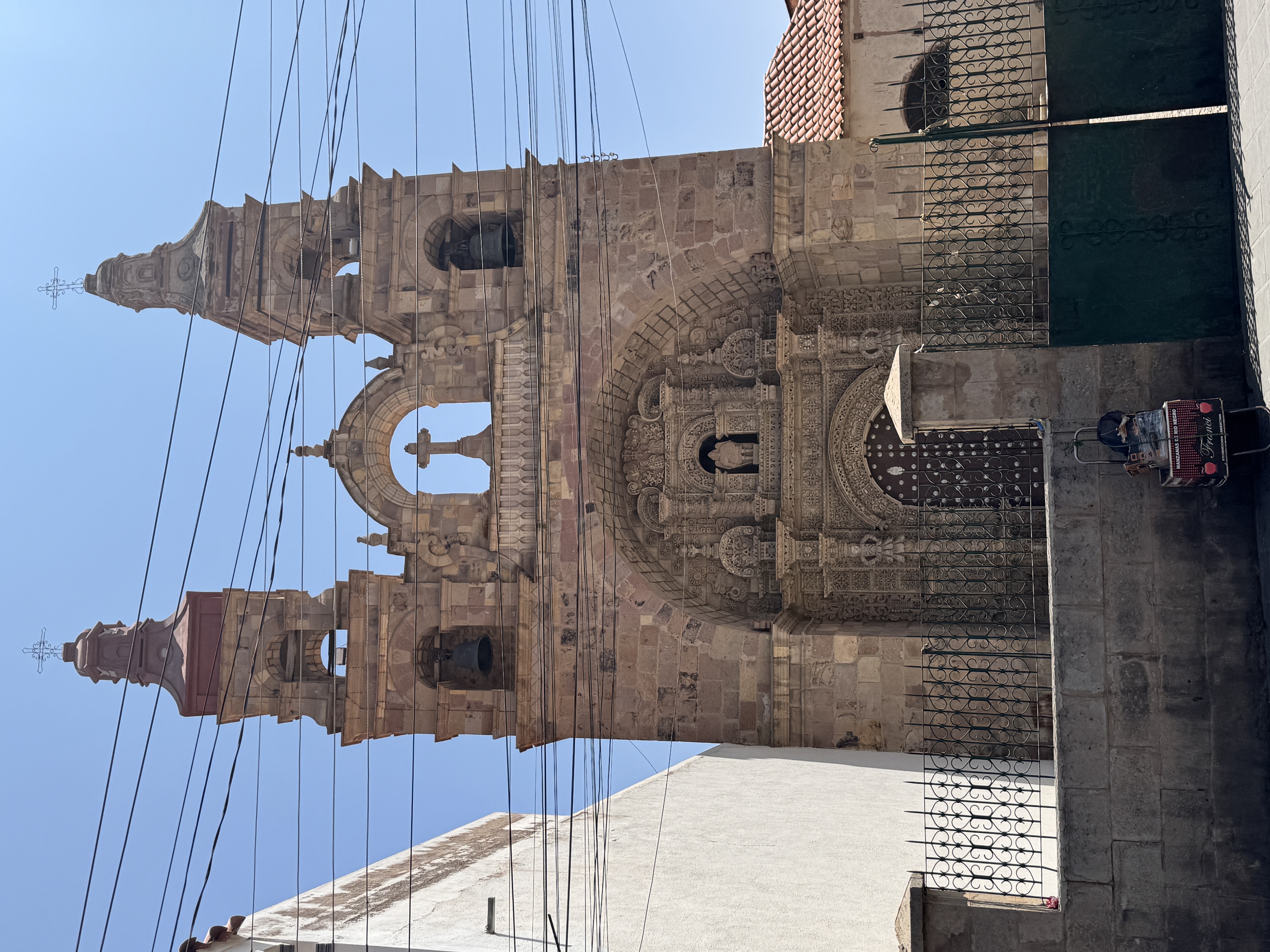 The wonderful Merced church is farther uphill on the same Calle Hoyos as the Jesuit tower, the mint, and the cathedral.  Doesn't get much at