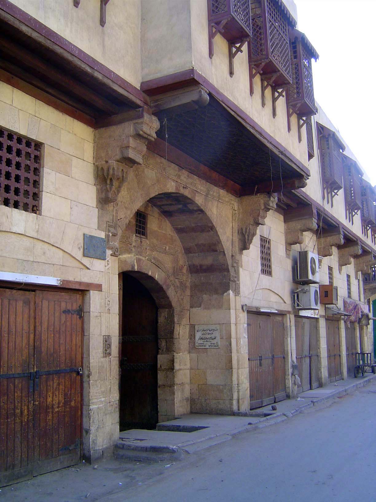 No. 591 For example, we've turned down an alley and come a block to the east to find the partially restored Sabil and Wikala— that would be