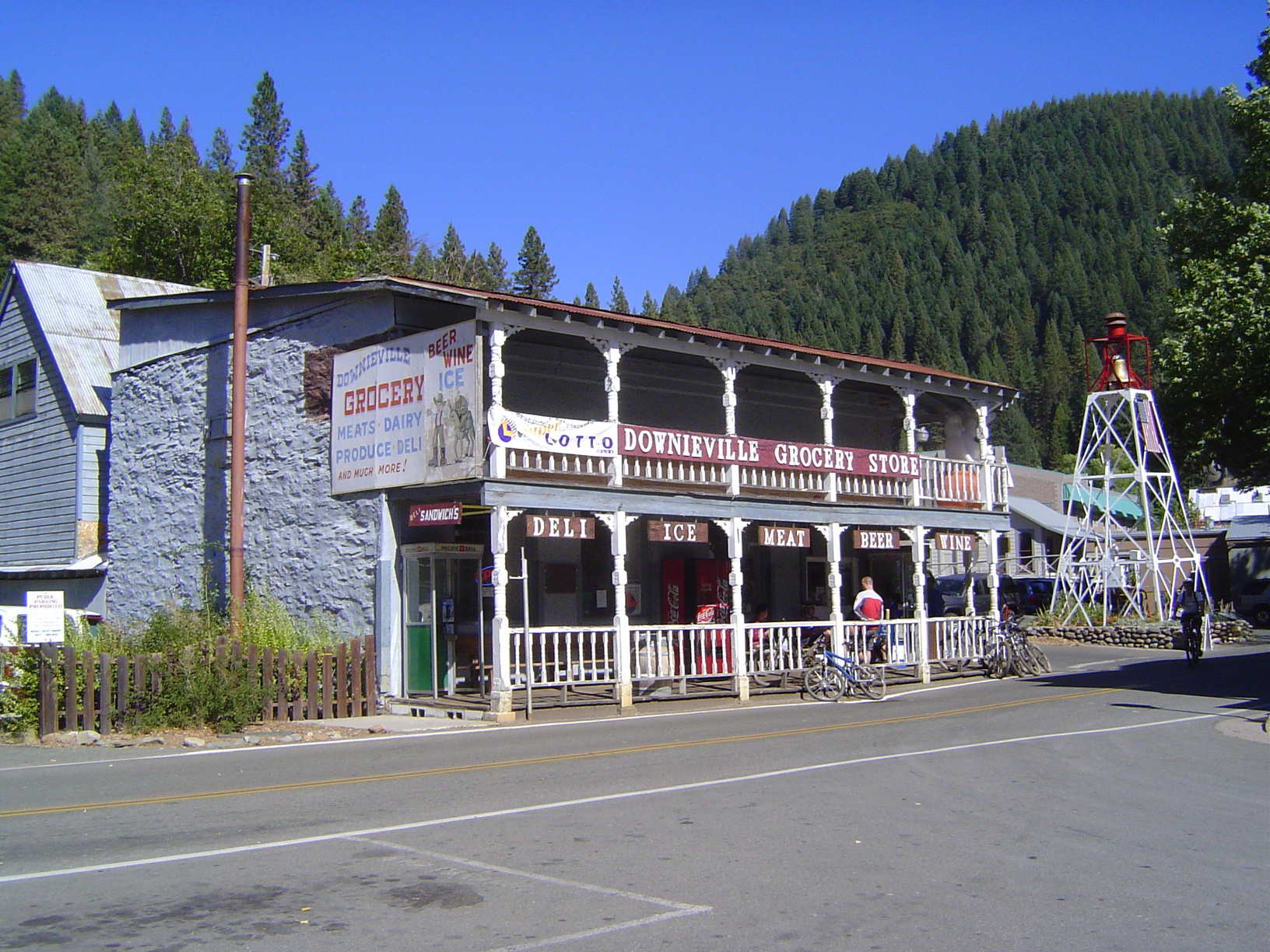 And now Downieville, county seat of Sierra County. We're 48 twisting miles from Nevada City—a remote part of the state by California standar