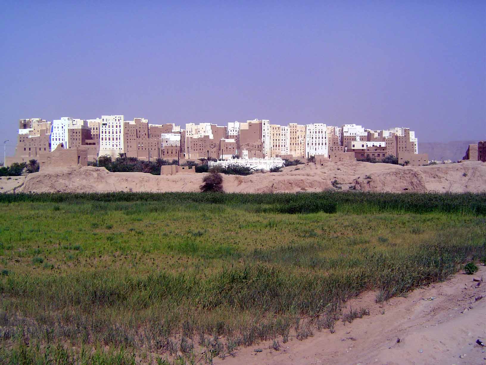Shibam goes back to the 4th Century B.C., but the buildings of that era are now the dust of the mound on which today's city sits. It's a com