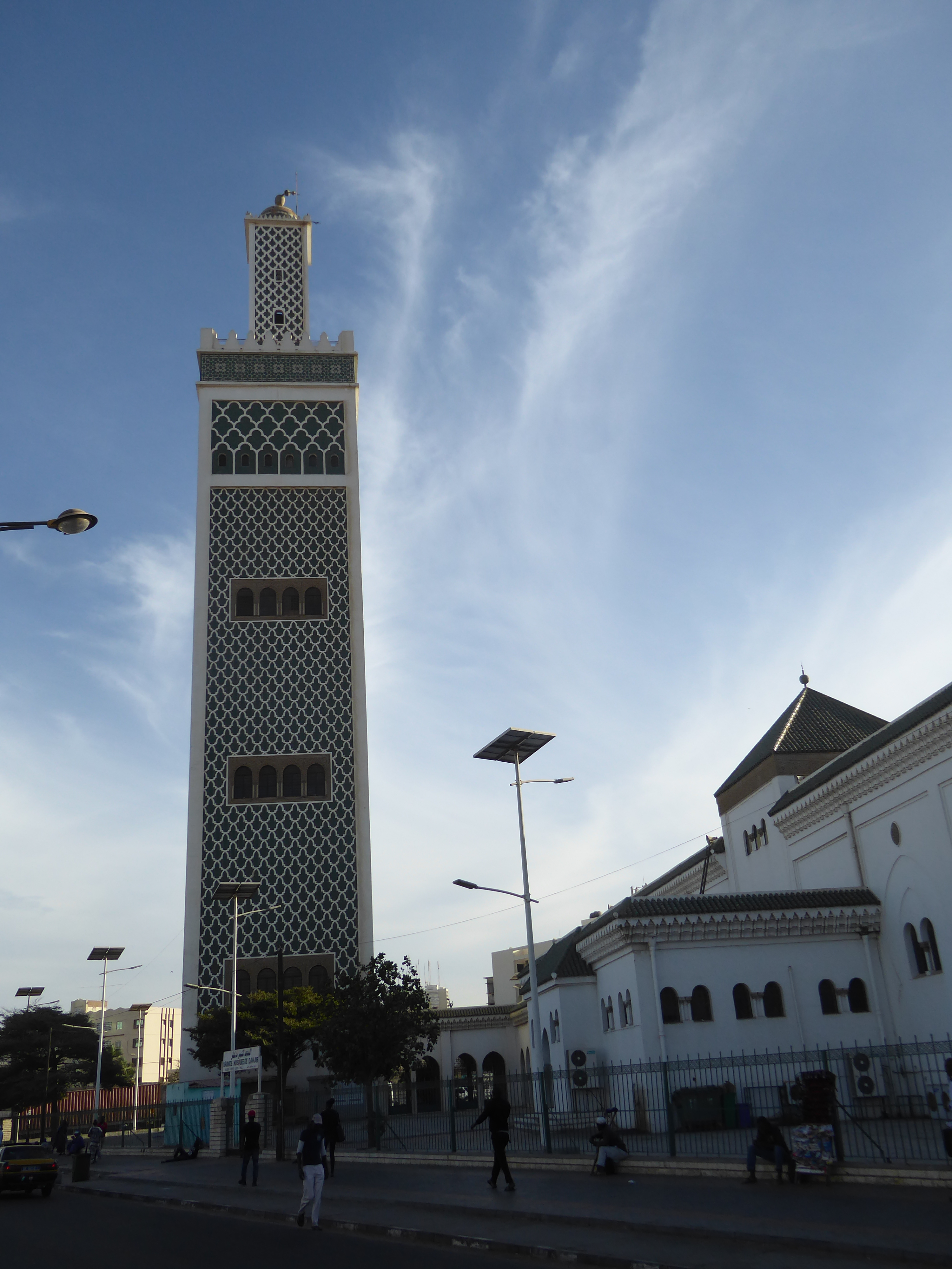 There's room for a grand mosque, however. It was begun in 1937 and inaugurated in 1964. The architect was the Belgian architect Collet, who