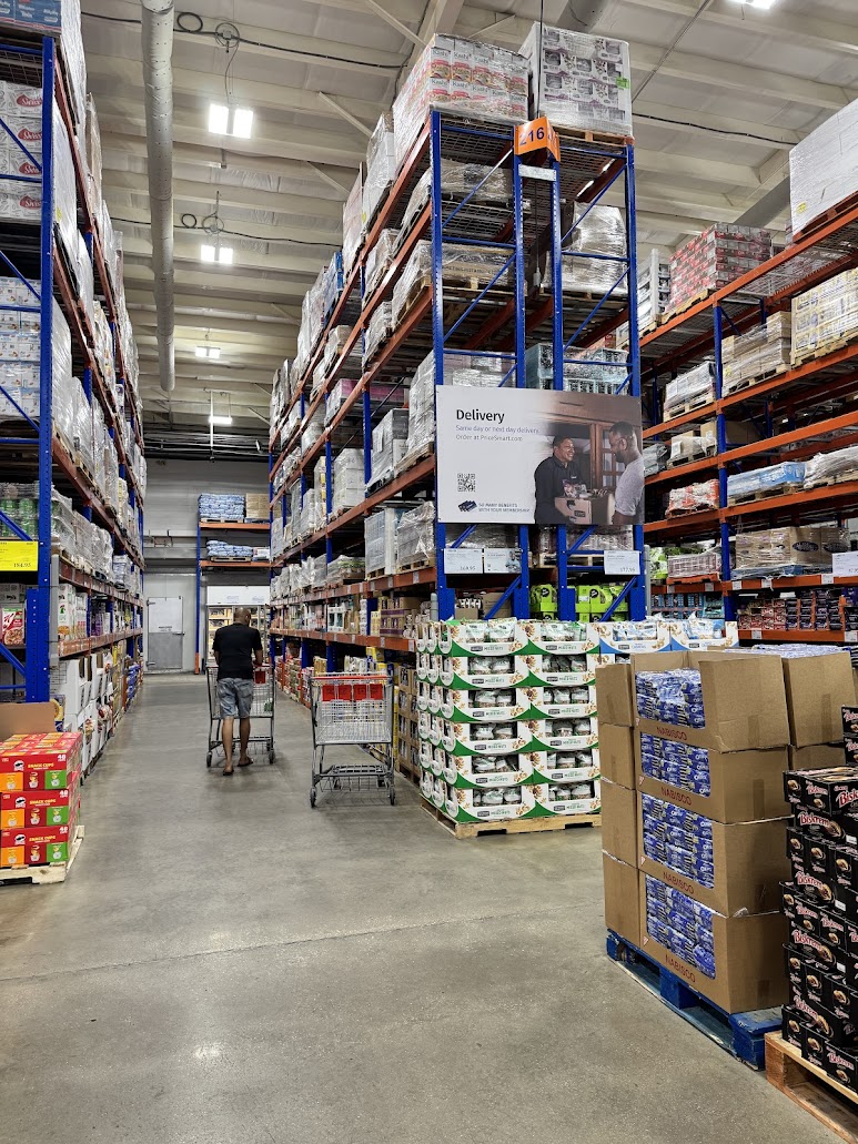 PriceSmart, a member's-only warehouse store in Price Plaza.