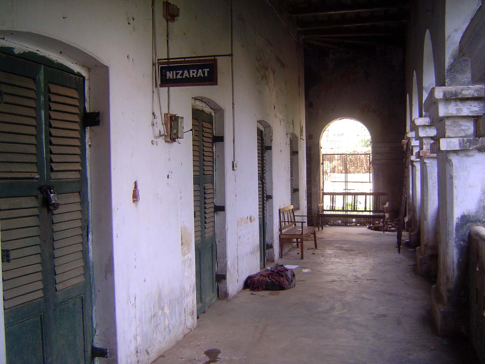 Corridor. The nizarat is the administrative office of the court.