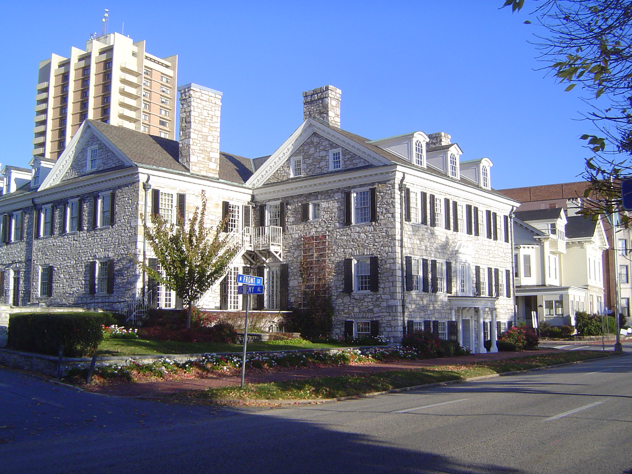 The Maclay Mansion, now the home of the Pennsylvania Bar Association, was built by William Maclay, son-in-law of the founder of Harrisburg,