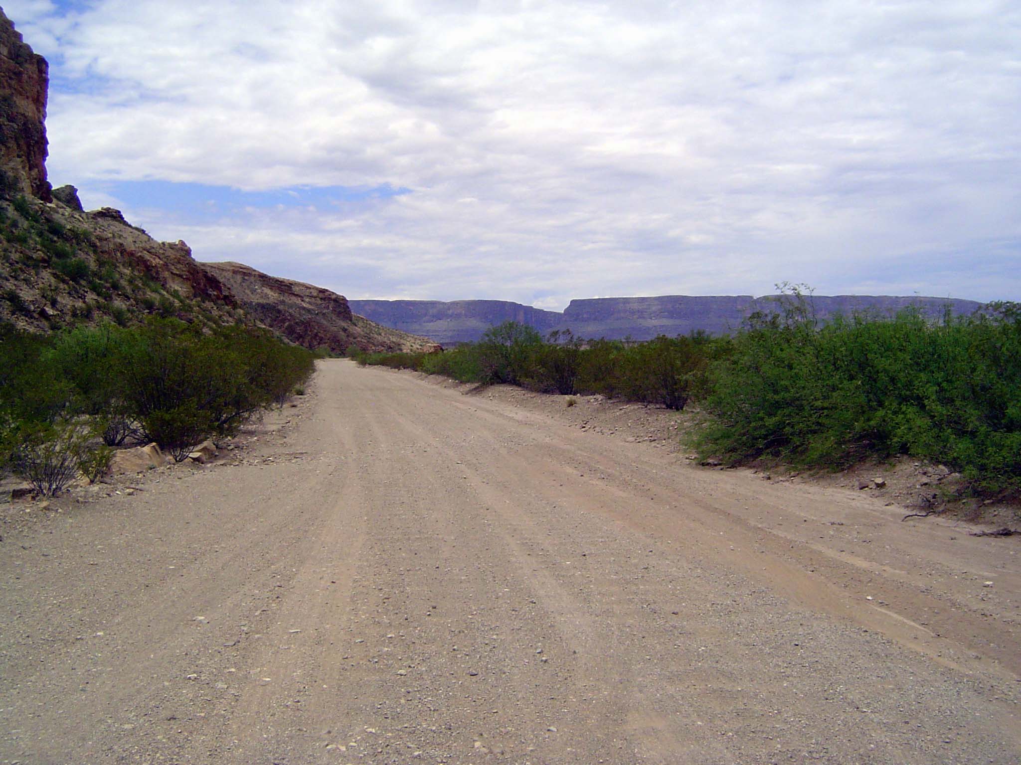 Heading north through what Hill called the Terlingo Desert.