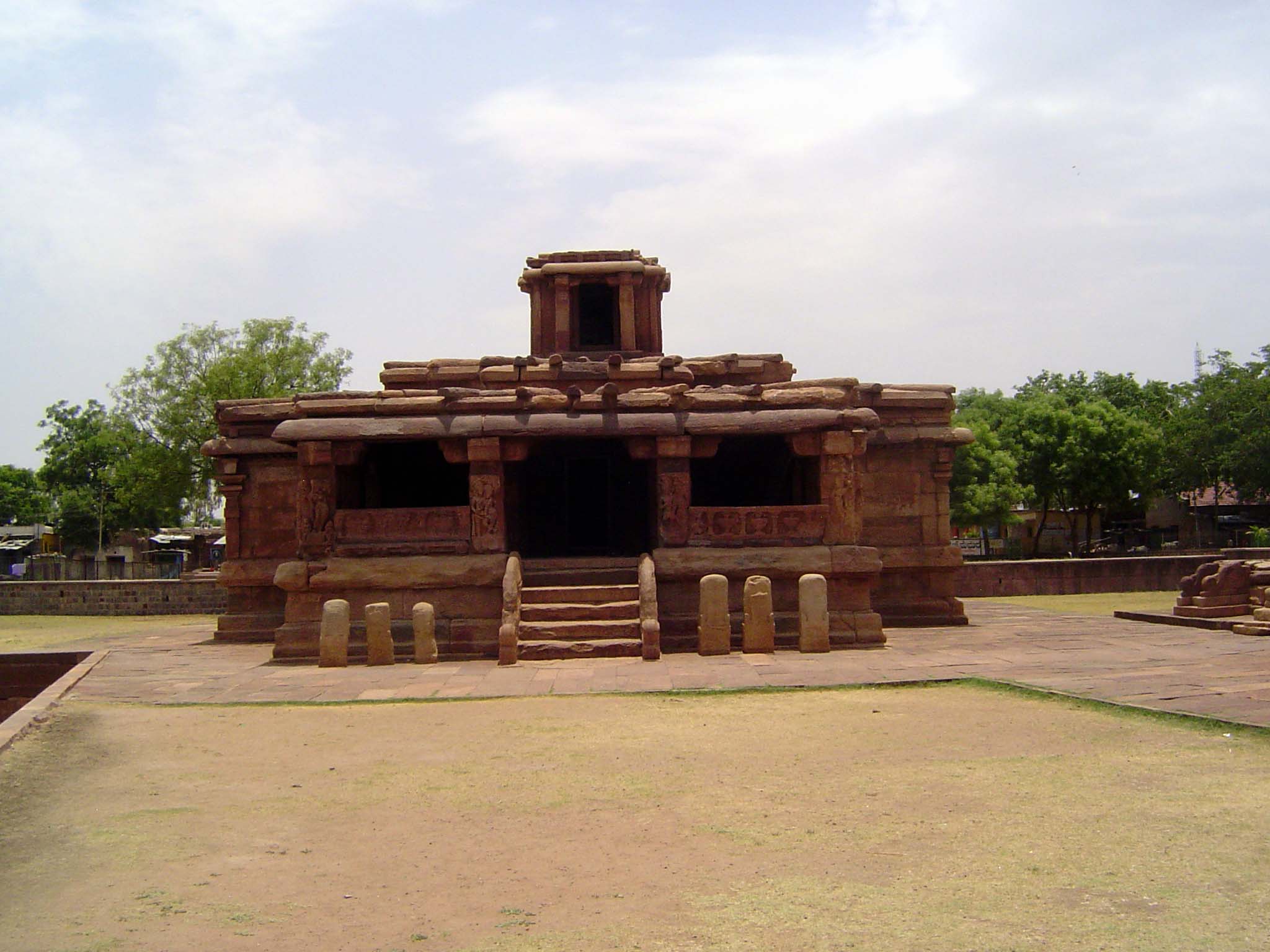 Perhaps a hundred meters south of the Durga Temple is this, the Lad Khan Temple, its name merely that of the Muslim occupant of the temple e