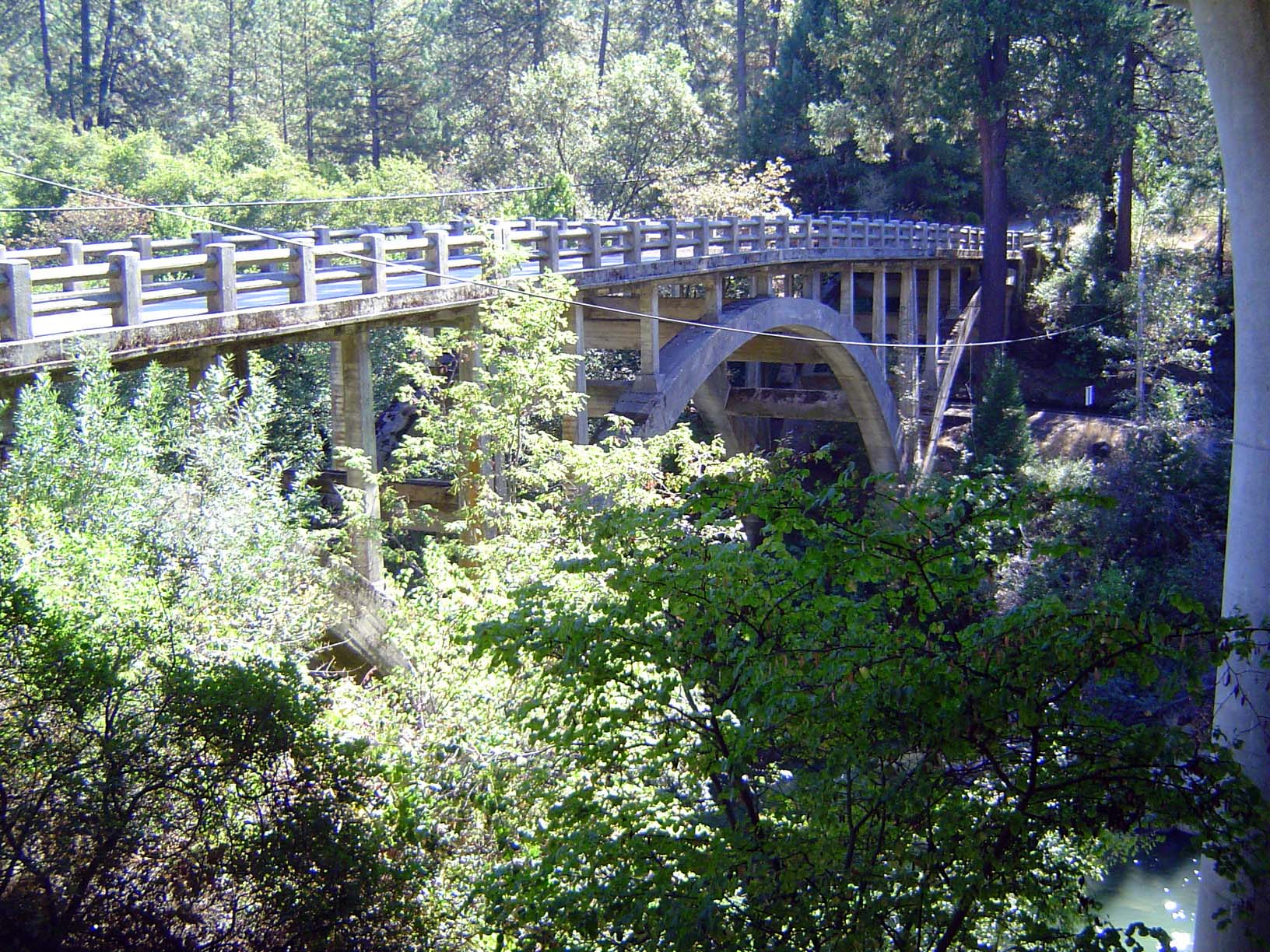 A couple of miles to the north, a 1924 concrete-arch bridge over the Bear River was, according to a plaque, "saved from the wrecker's ball i