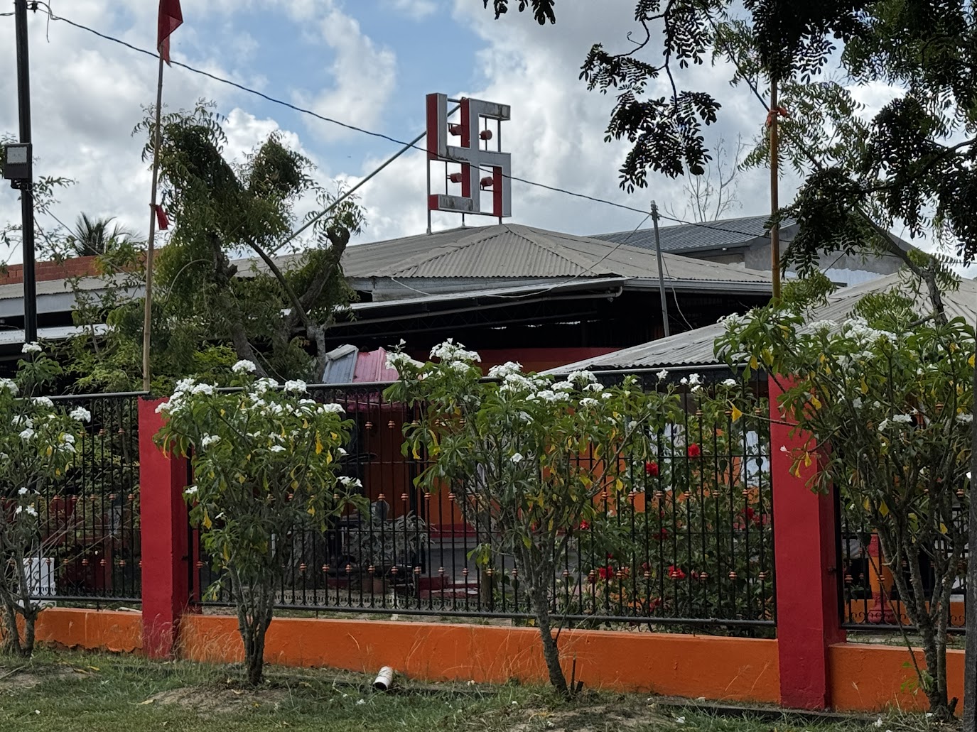 Across the street: the Carlsen Field Mother Temple.