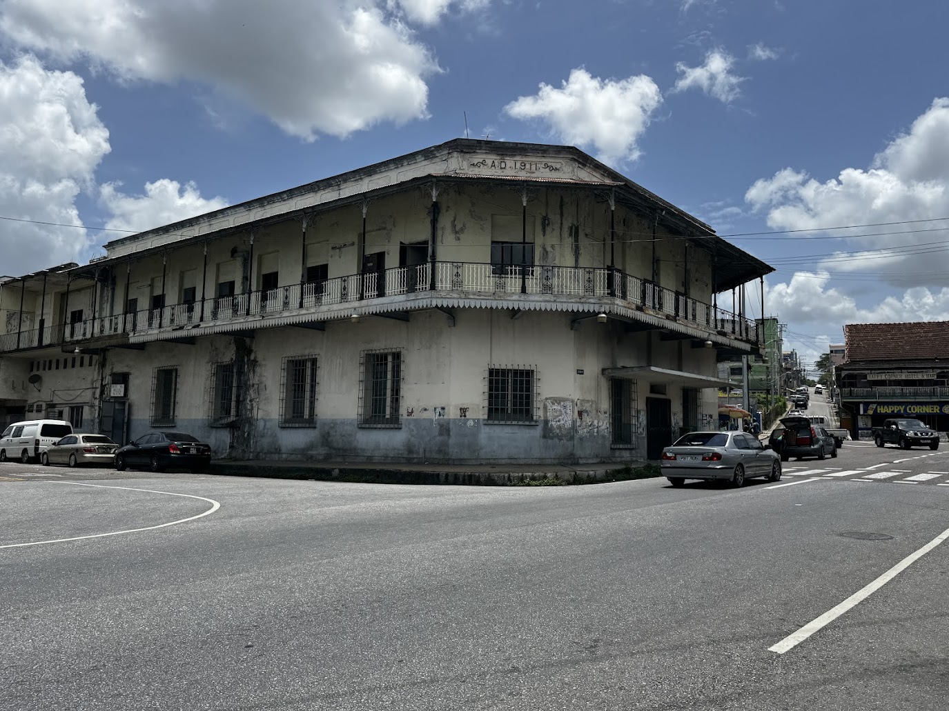 San Fernando's W.M. Tennant Building abutted the railway yard.