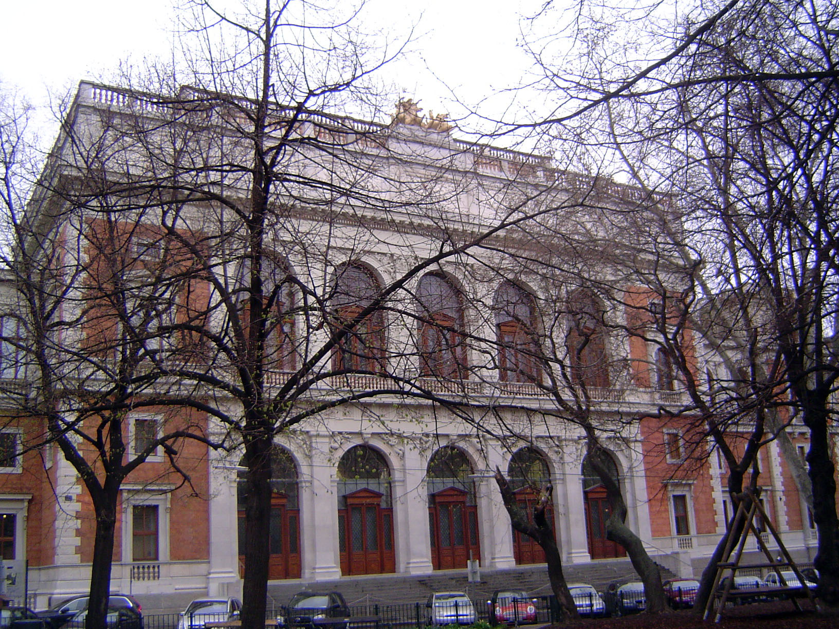 The Stock Exchange, completed in 1877 by Theophil von Hansen, architect of the Parliament Building.