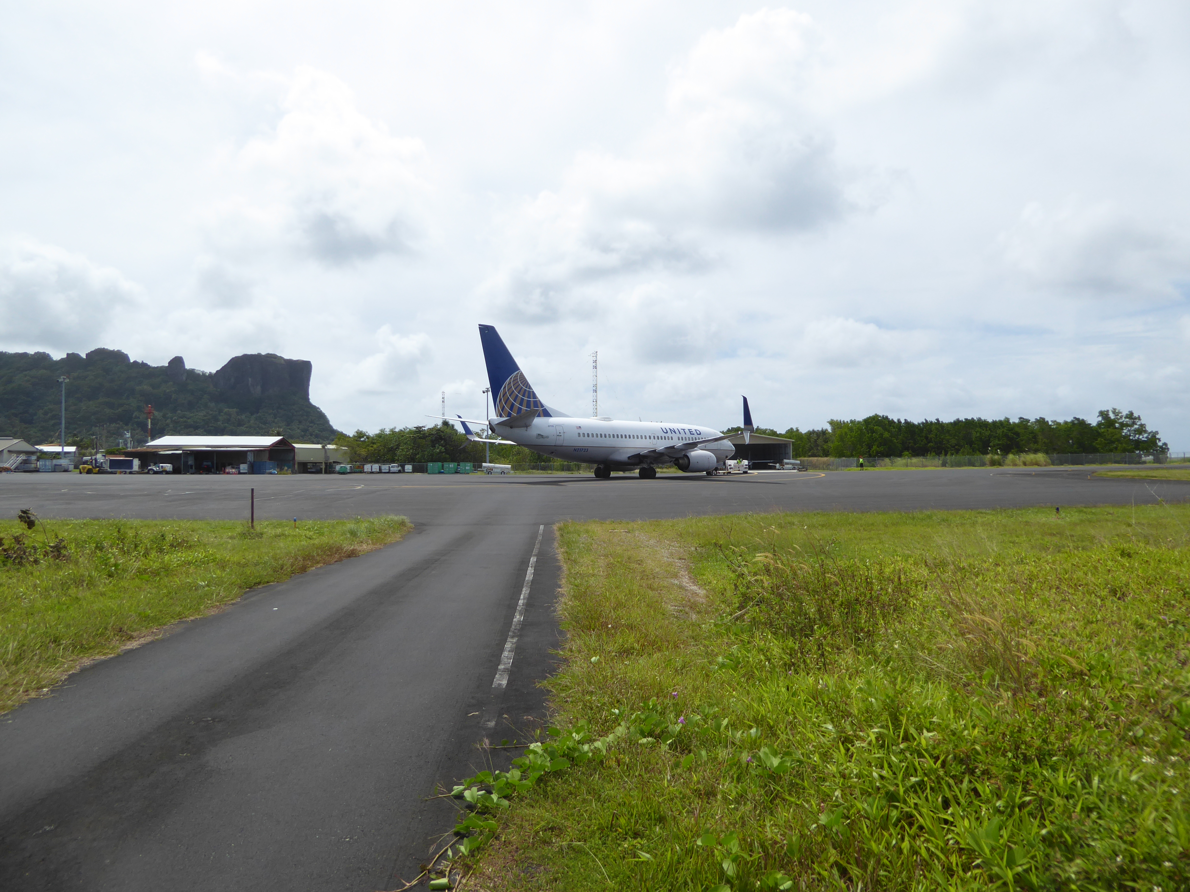 Thirty years later, the island gets three United 737s weekly from Honolulu and three from Guam. That's it, apart from regional airlines offe