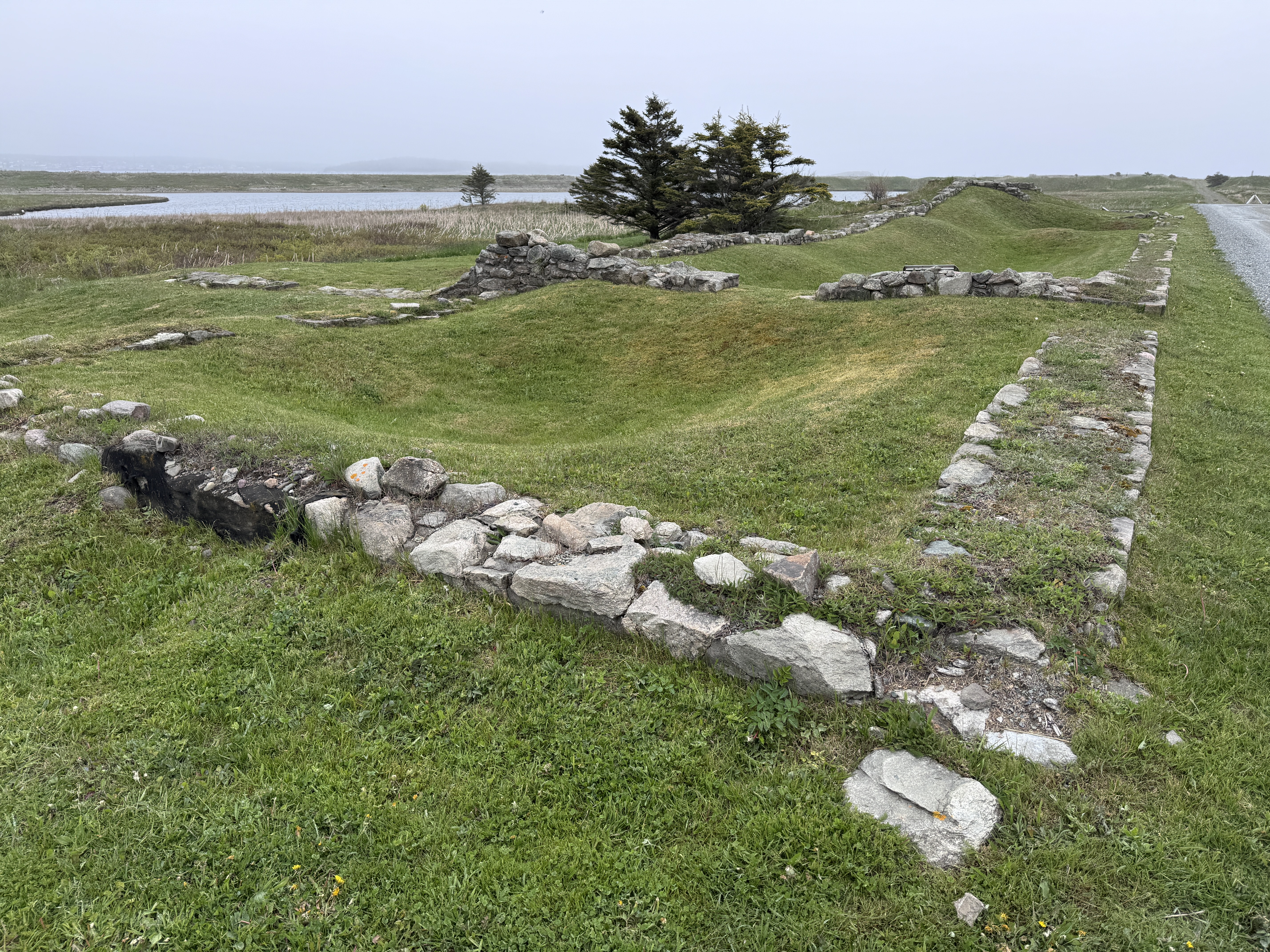 Archaeologists have found lots of remnants, like these foundations.