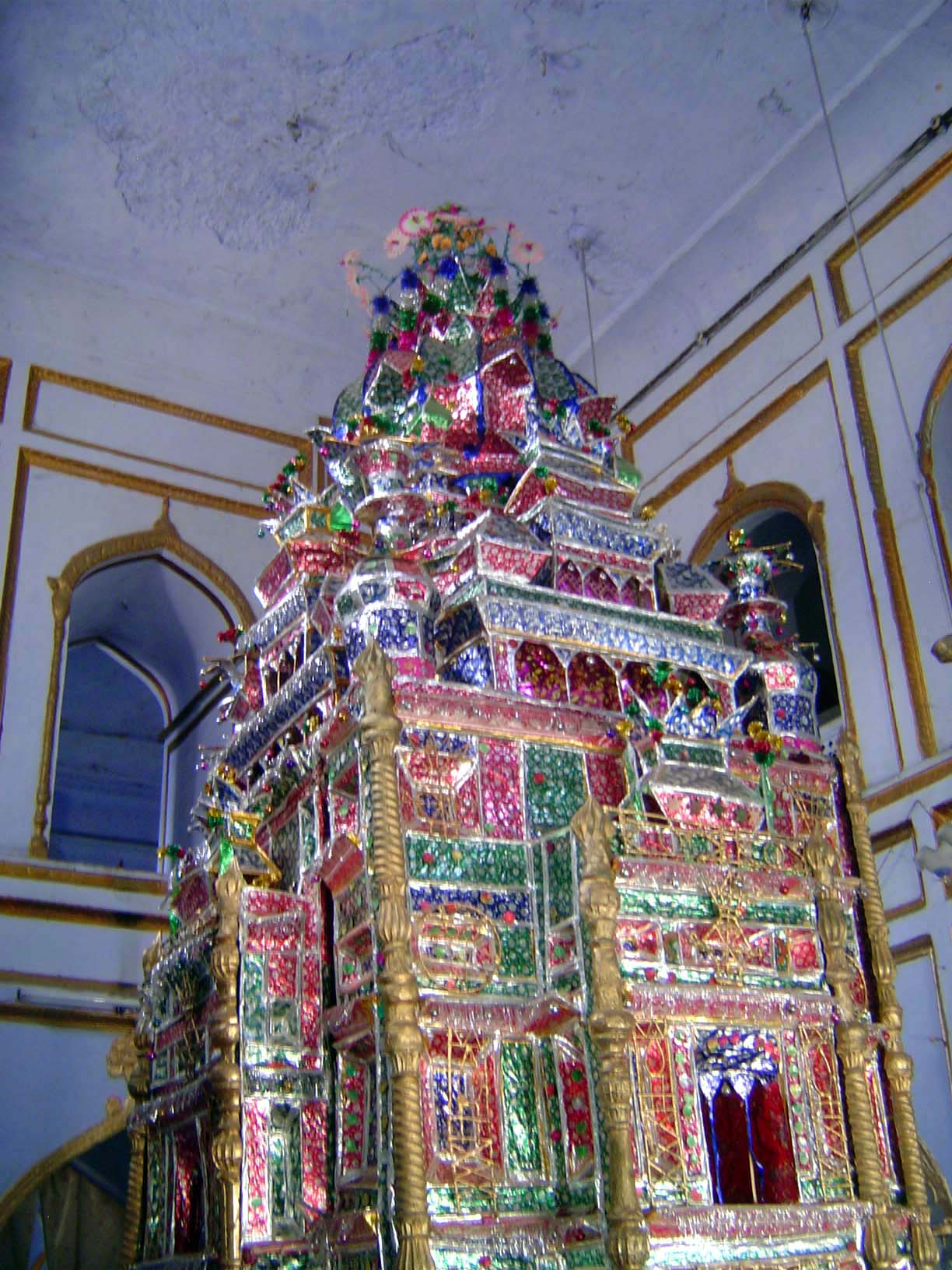And here is the reason for the imambara's existence. It's a taziya representing the tomb of Husain, son of Ali and grandson of the prophet.