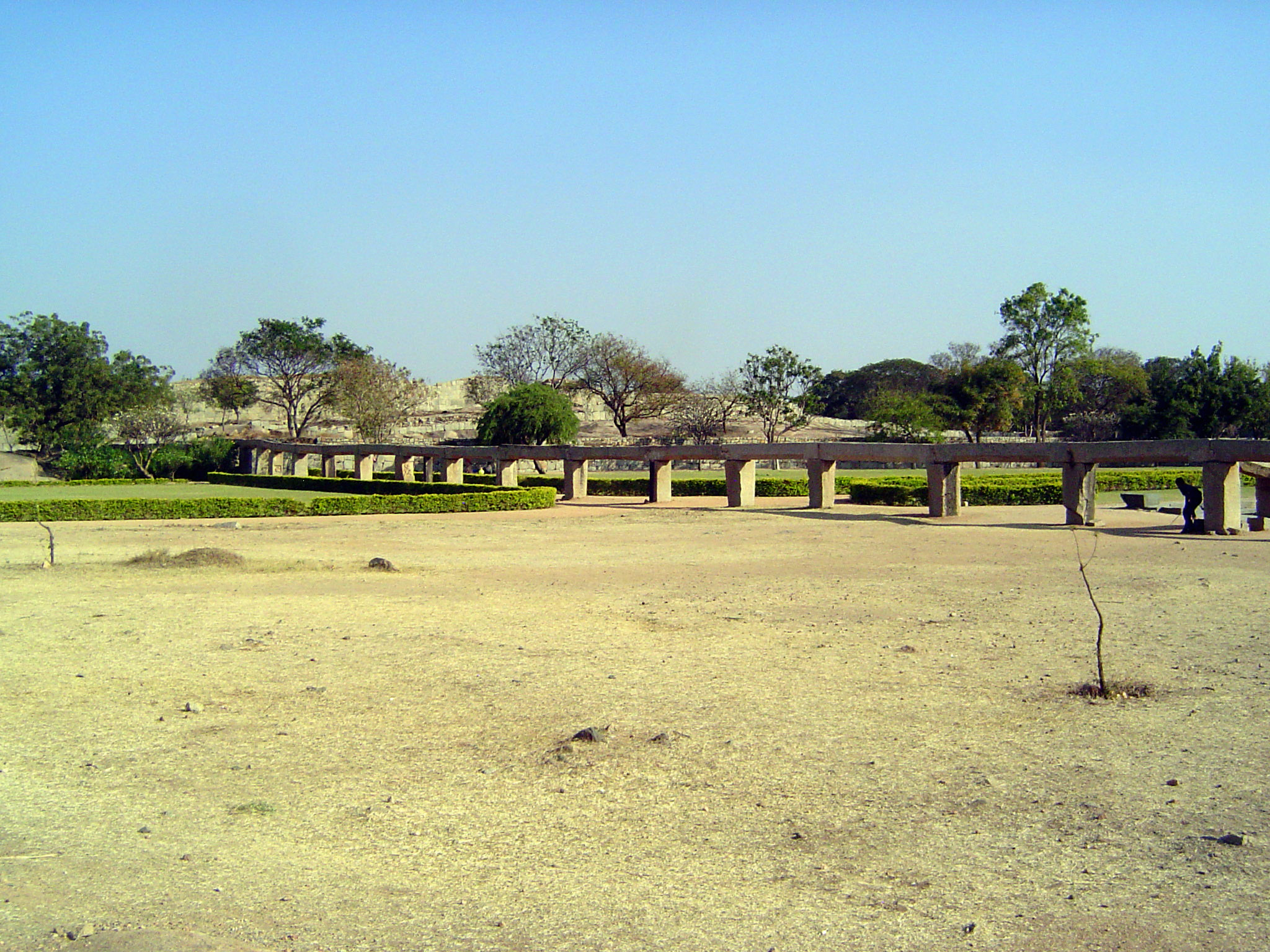 The same archaeological team set back into place the stone channel that once conveyed water to the Great Tank.