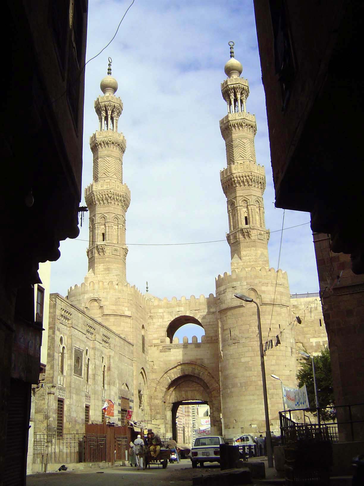 Here's the Bab Zuwayla seen from the south.