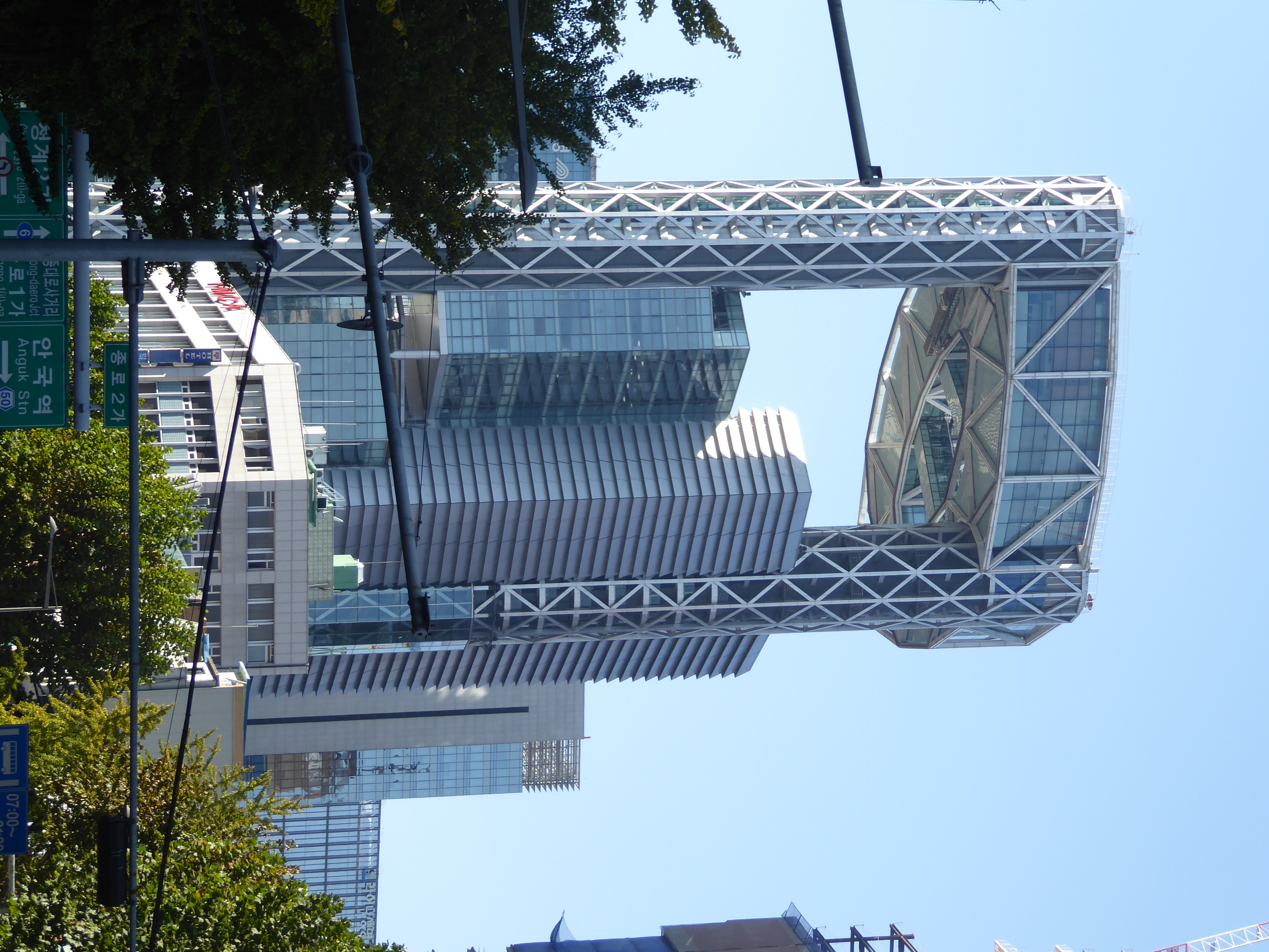 Five miles to the north and close to the city's traditional core, Samsung paid for this, the Jongno or Samsung Millennium Tower. Rafael Vino