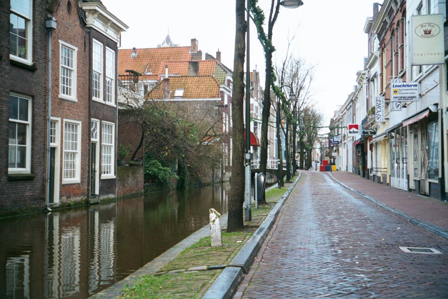The same street, taking a longer view.