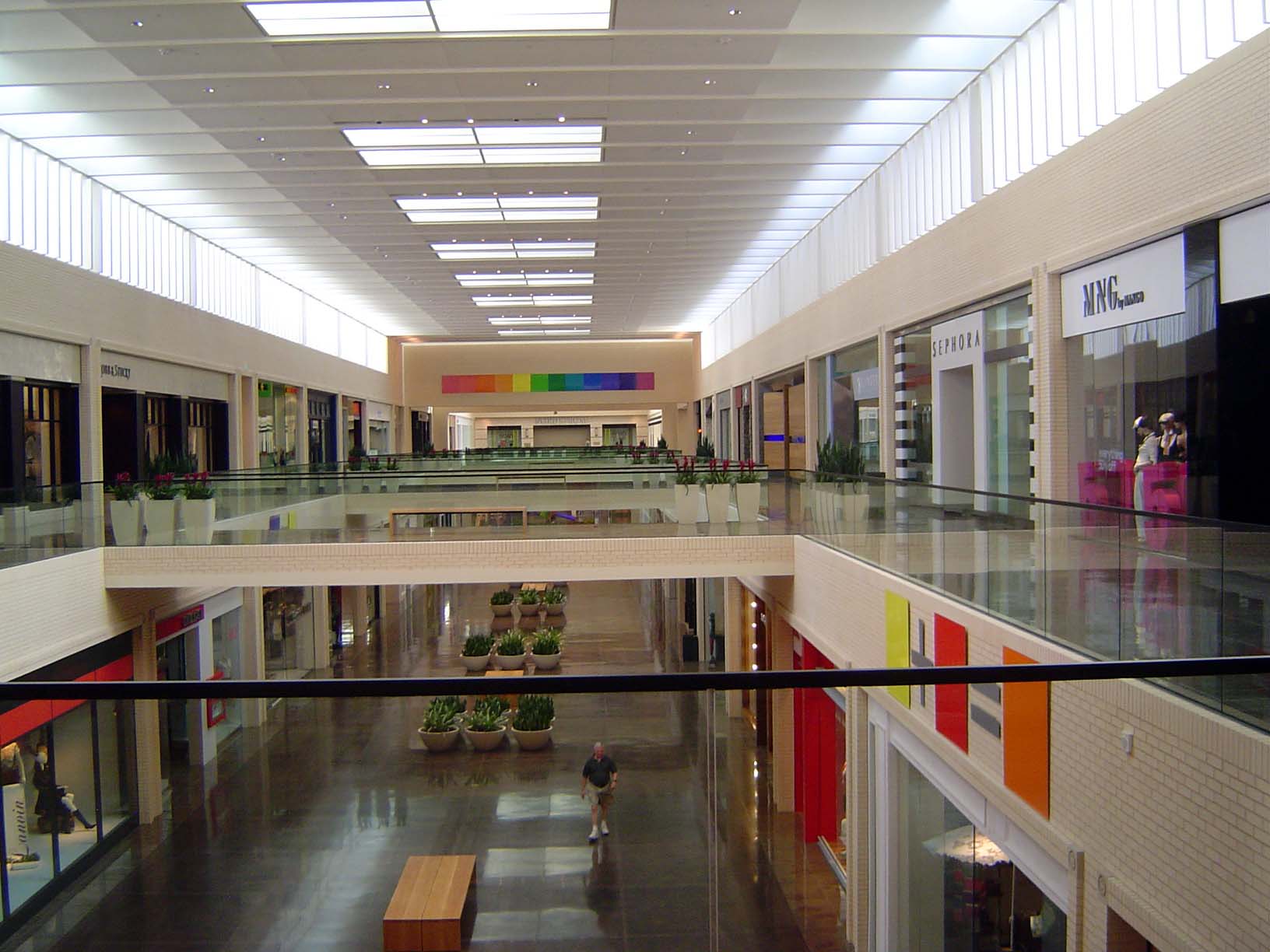 One way to keep your attention is with good design. Here's the newly remodelled and very, very successful NorthPark, which opened in 1965 at