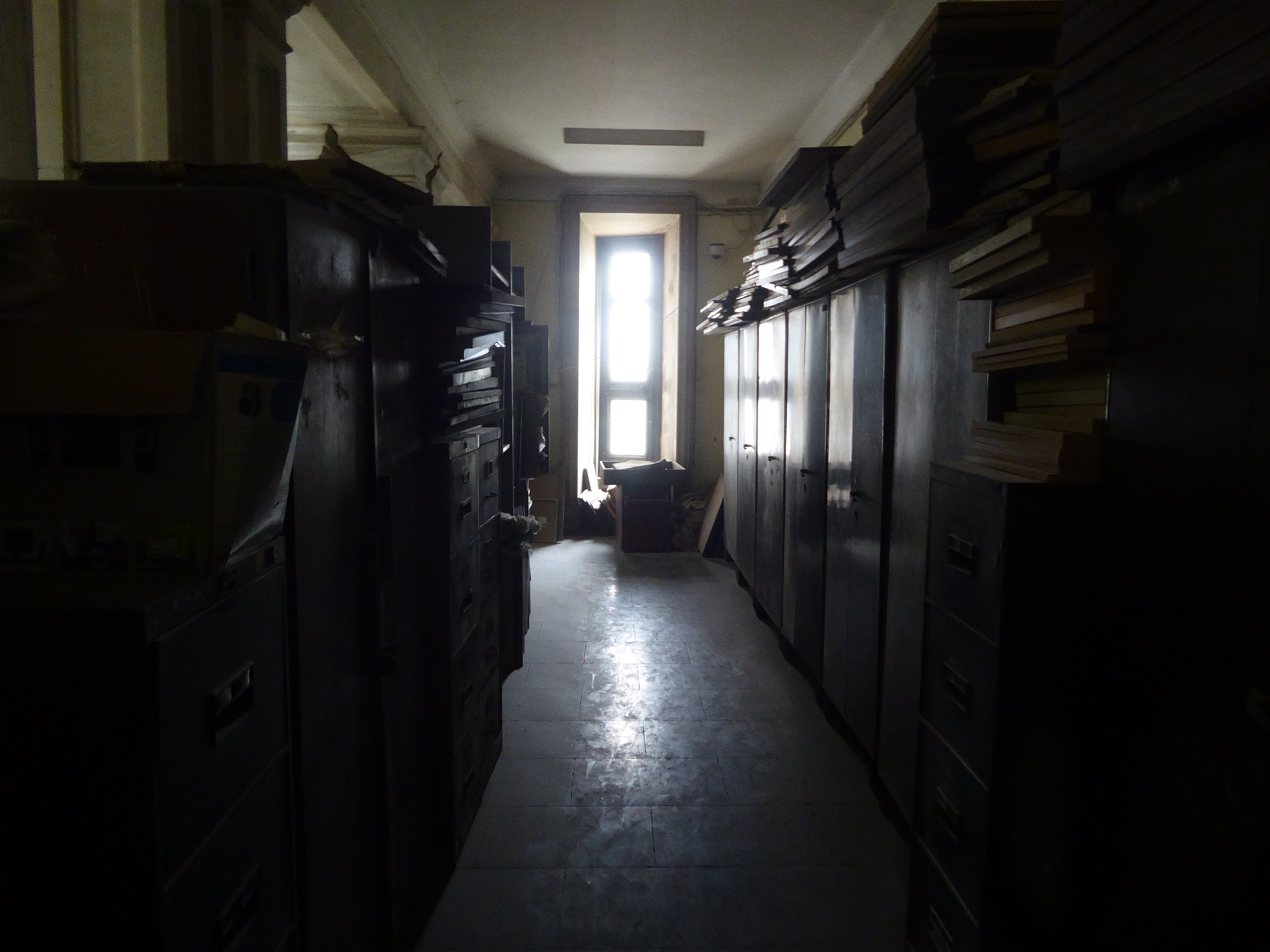 Lots of the collection is tucked away.