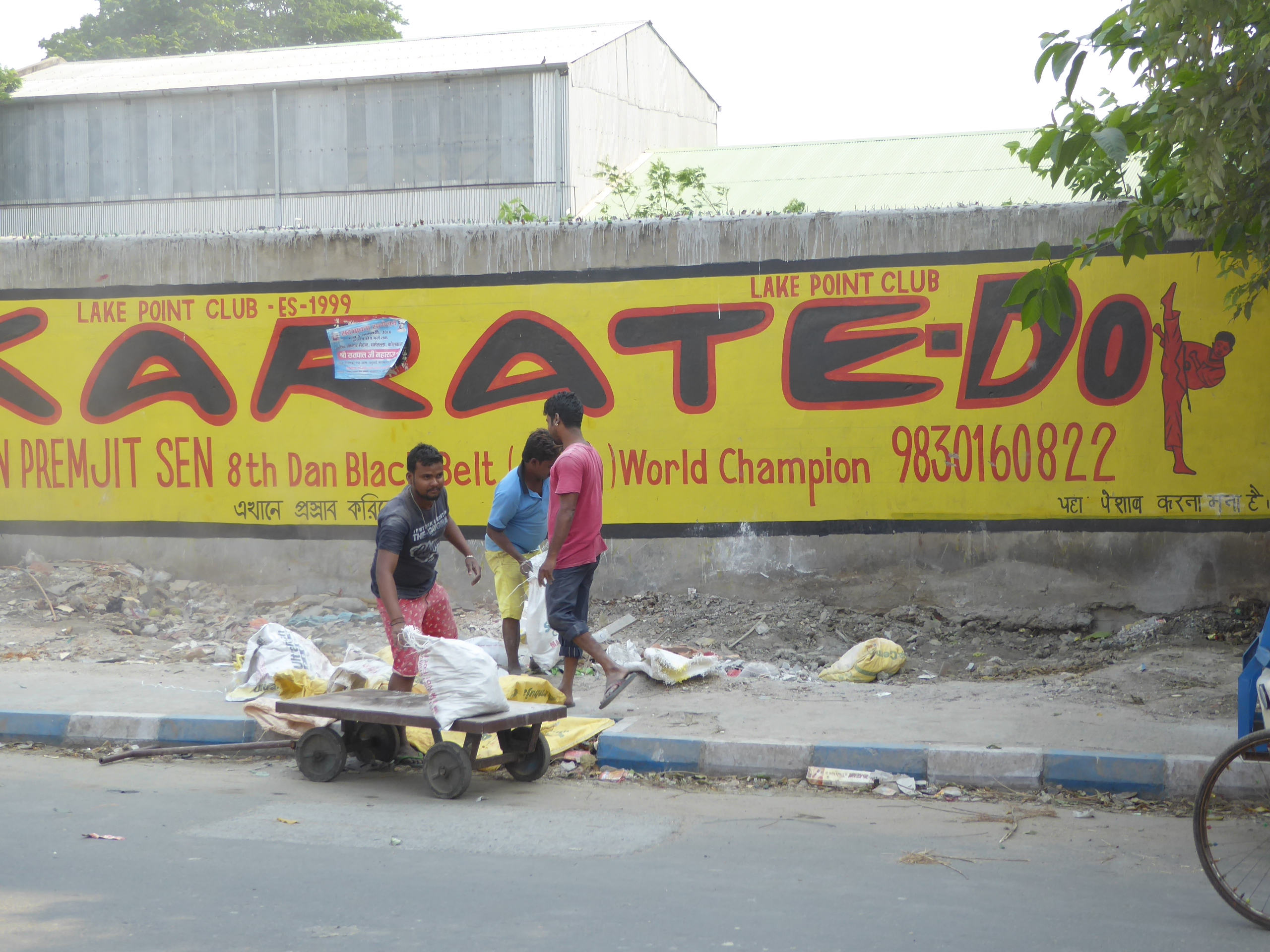 These guys are dumping construction waste. Somebody will find value in it.