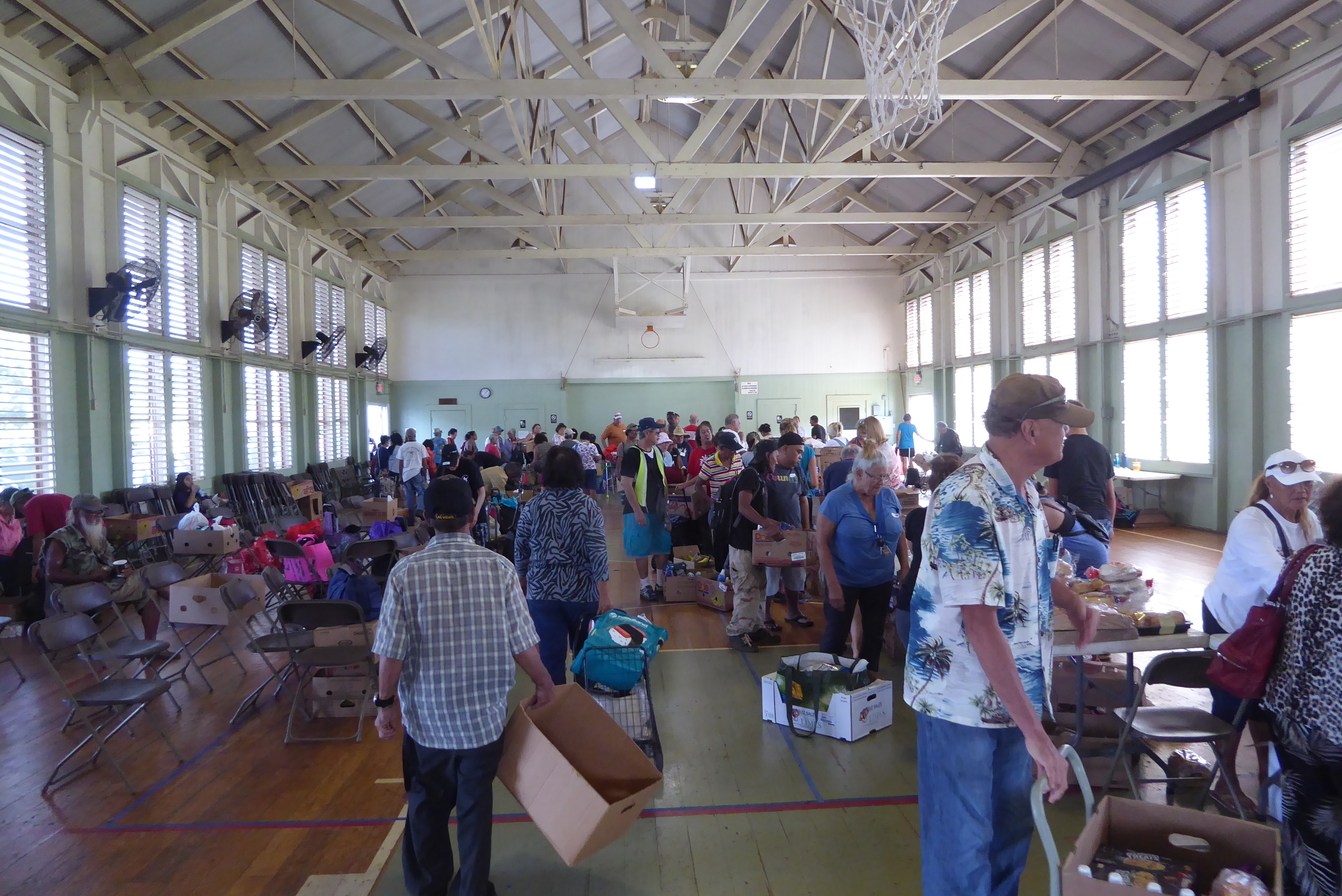 On this day it was the North Shore Food Bank.