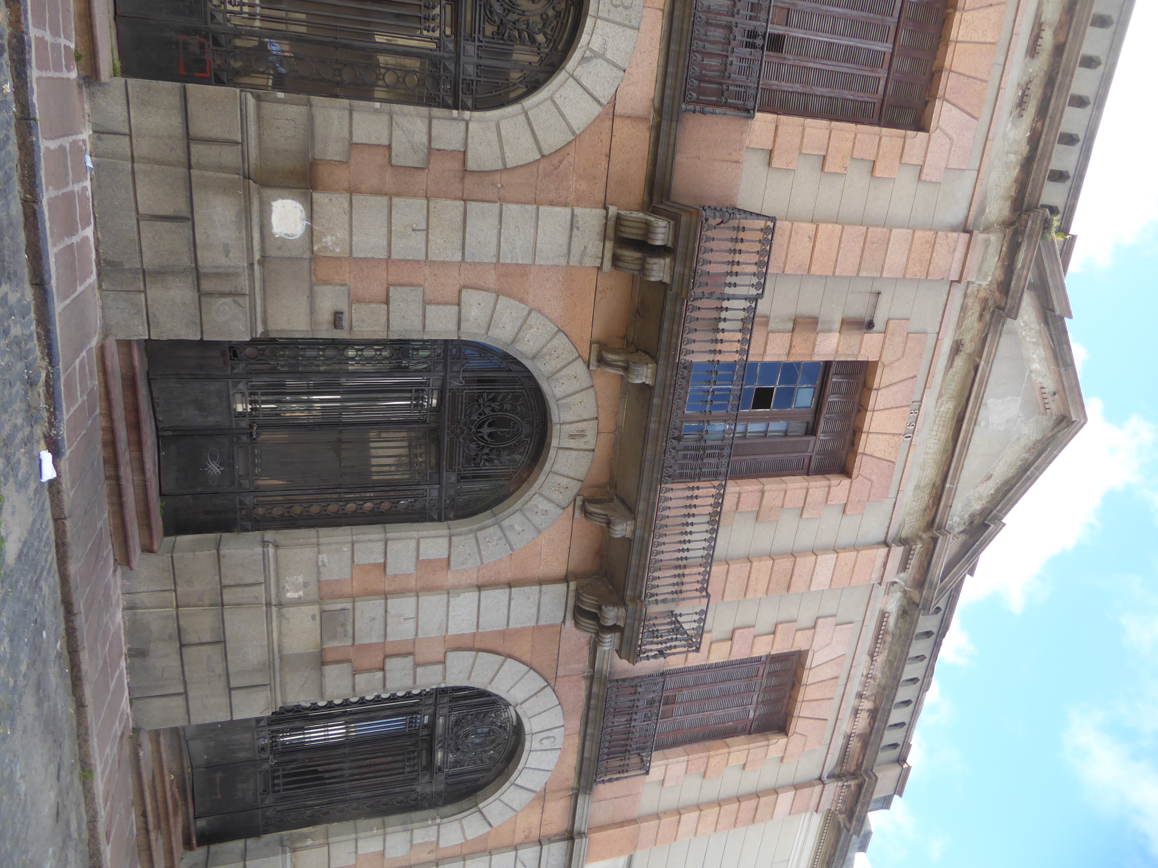 The entrance.
