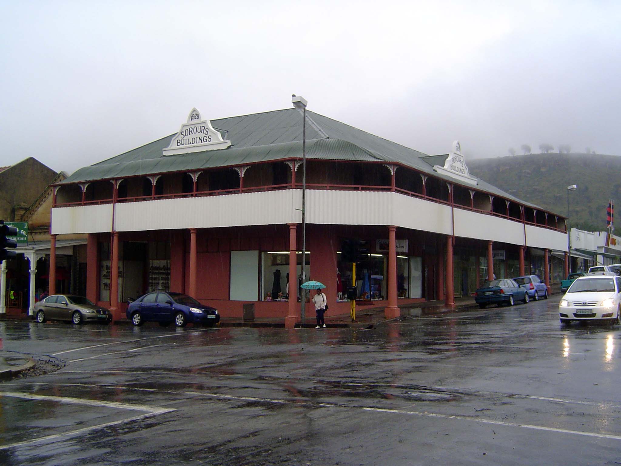 The older end of the Ficksburg commercial center.
