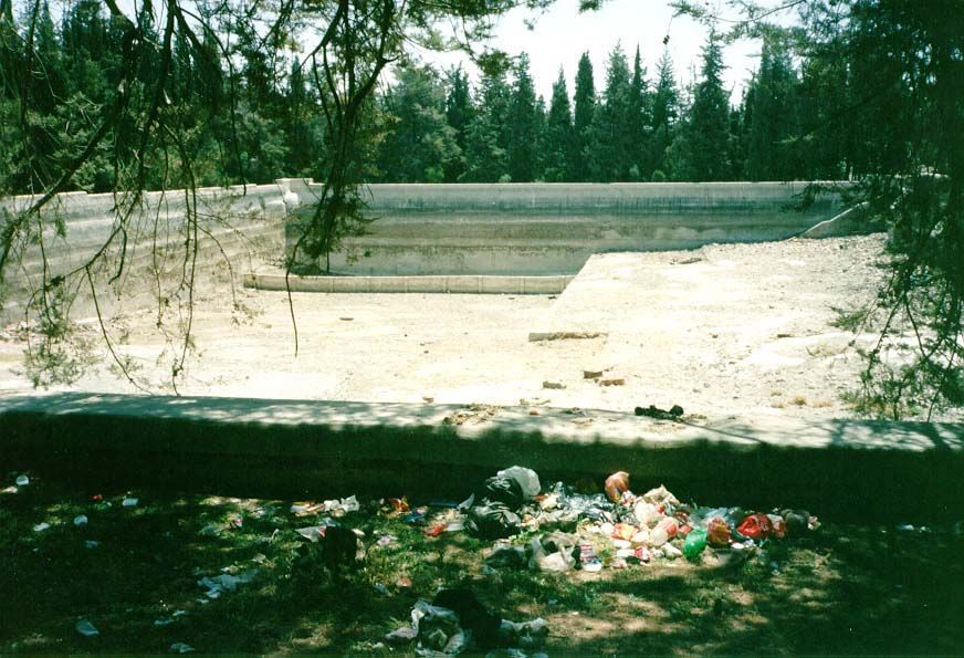 Litter accumulated—and it wasn't the only problem. Christian Palestinians stayed away because of harassment by Muslims.