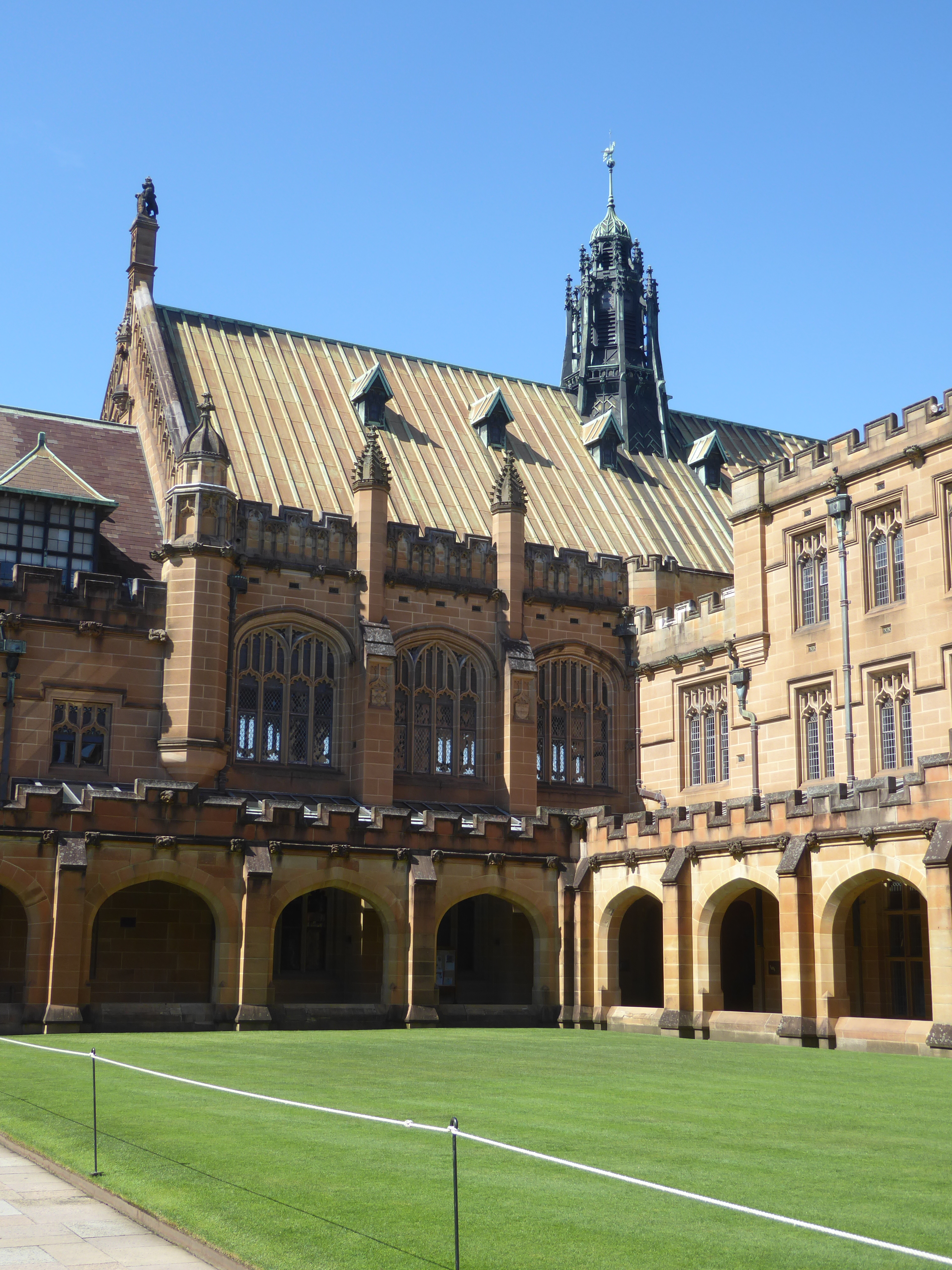 View in the courtyard.