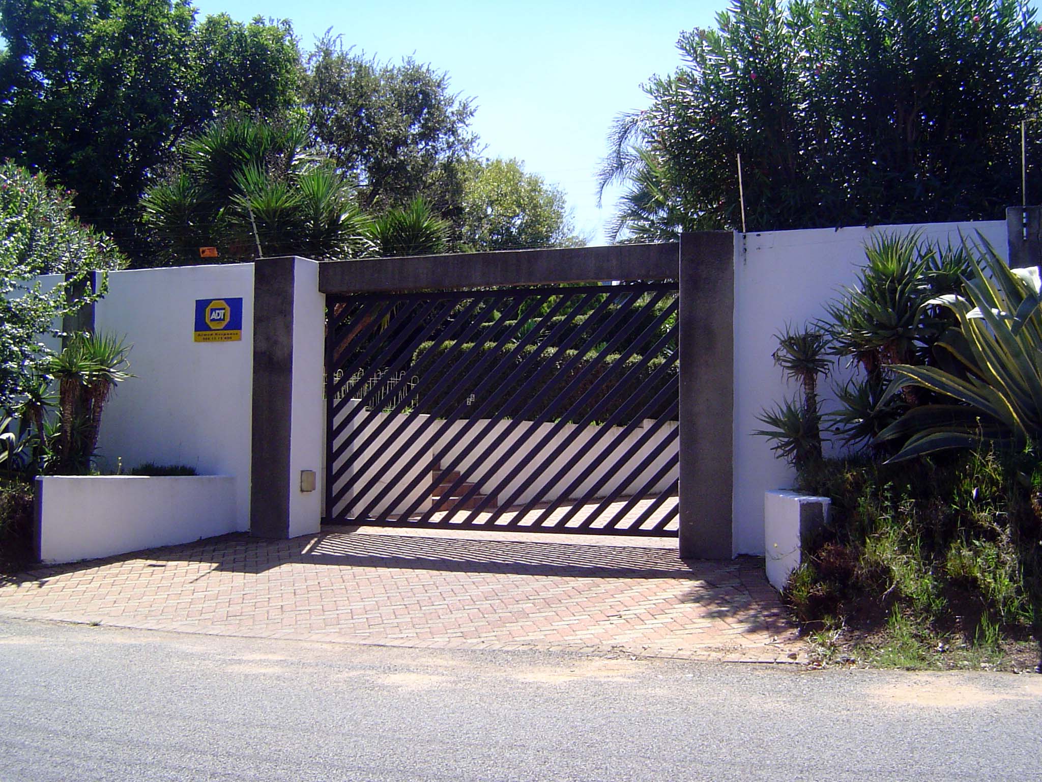 Radio-controlled gates, too.