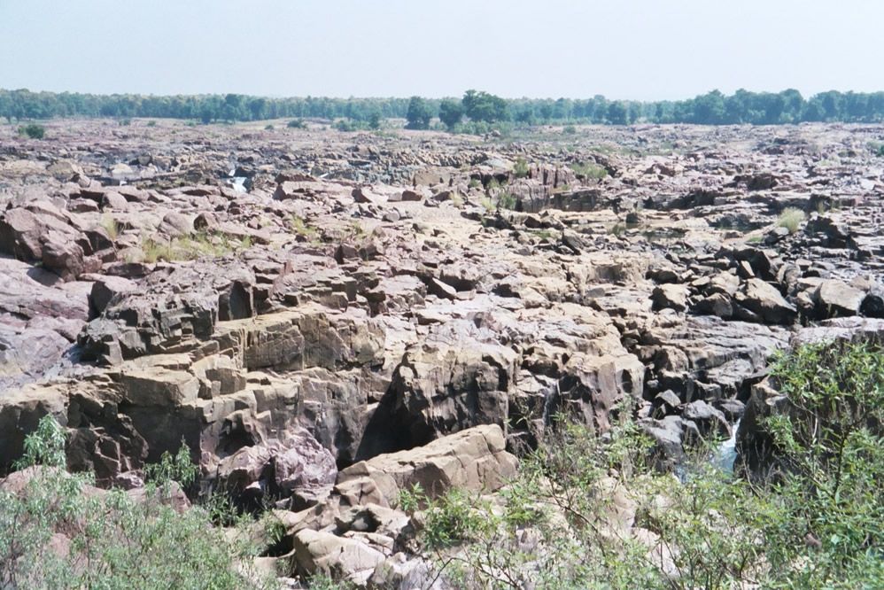Somewhere in this wilderness, the river has etched a canyon.