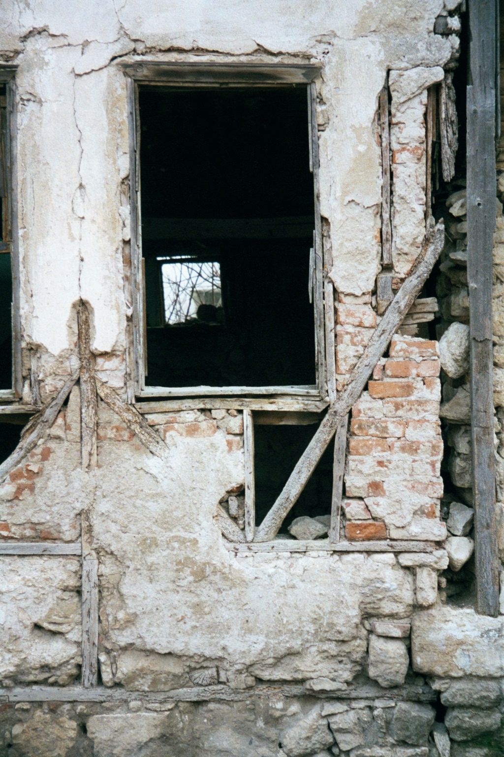 Construction methods of those days.
