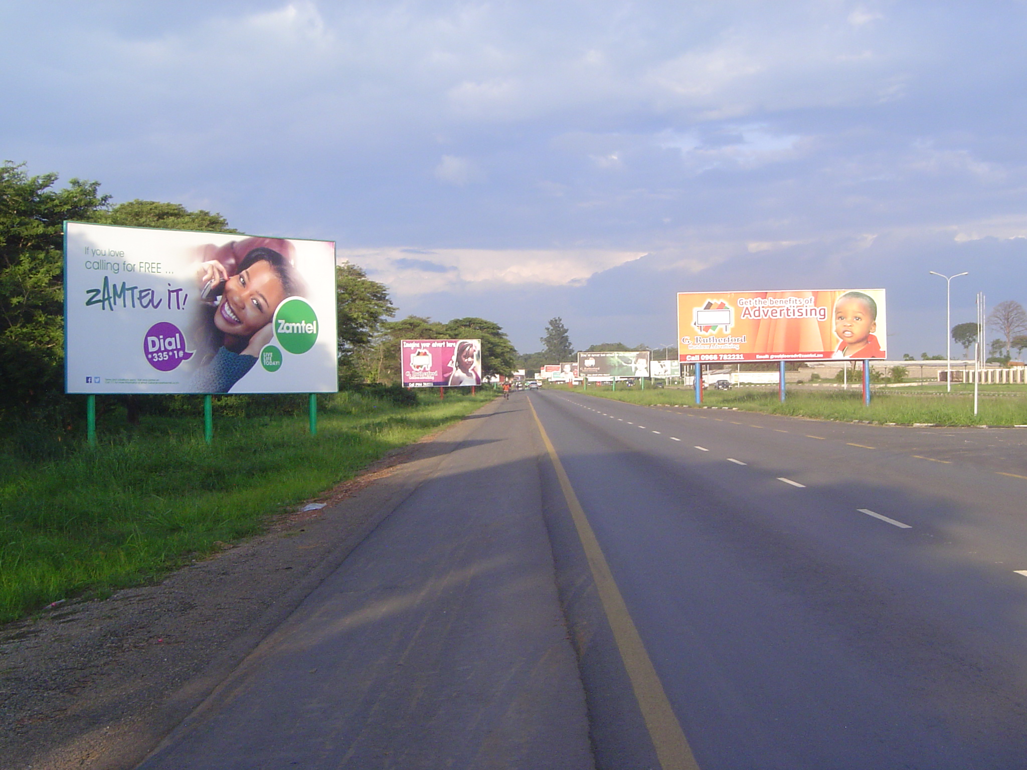 Same road: it's the highway through the Copperbelt, and it's been very well upgraded by the Chinese. It's also been unbelievably downgraded