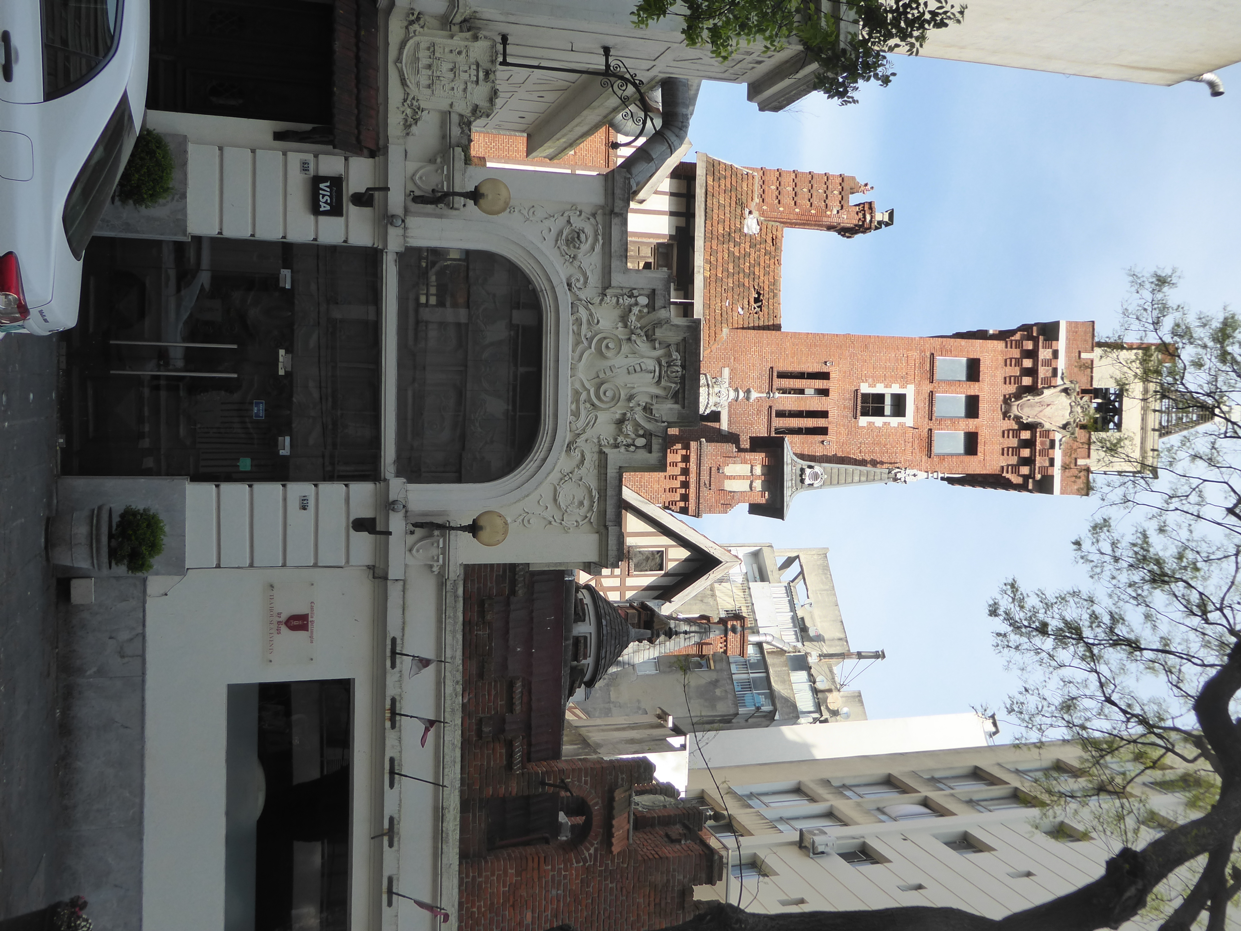 Here's the view from the back door. The building is now a museum and cultural-event venue.