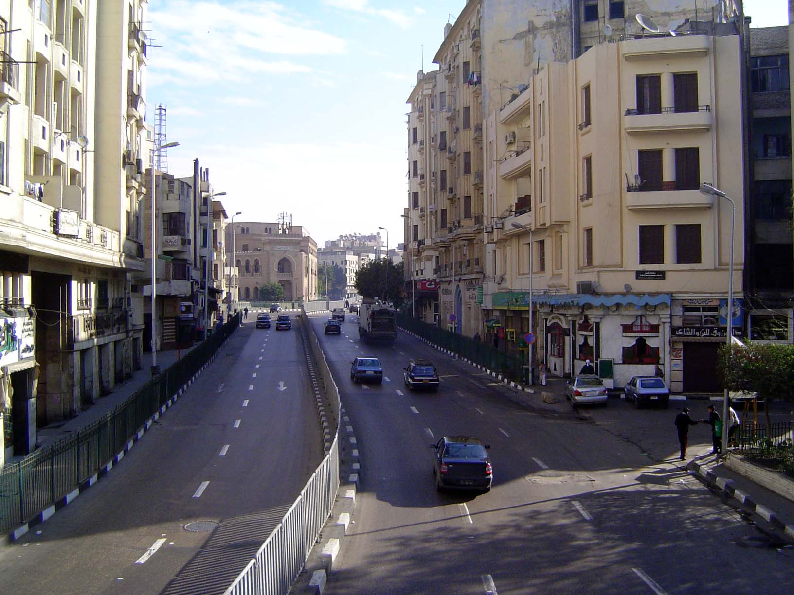 Since the 1930s, the old city has been slashed east-west through its midriff by this road, just north of the city's most famous mosque, al-A