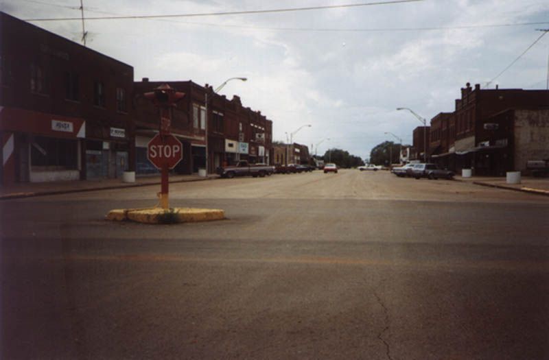 Another oversized street, this one farther north in Medford Grant County. This is prime wheat country, just south of Kansas, but there are o