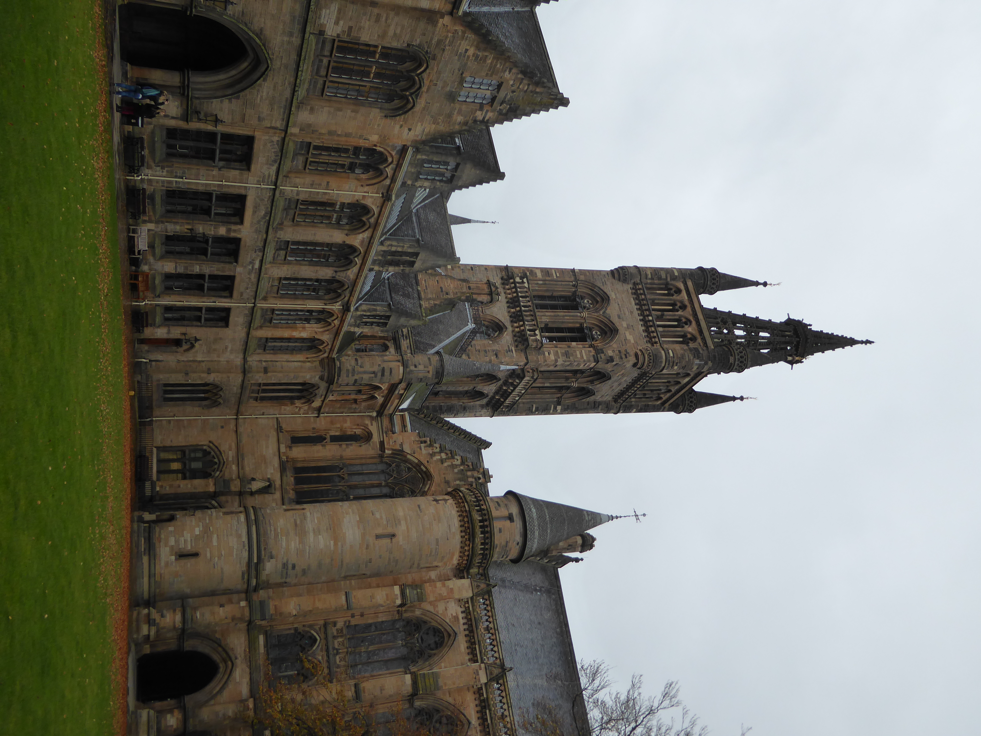We're in one of the two courtyards built around Bute Hall, behind the tower.
