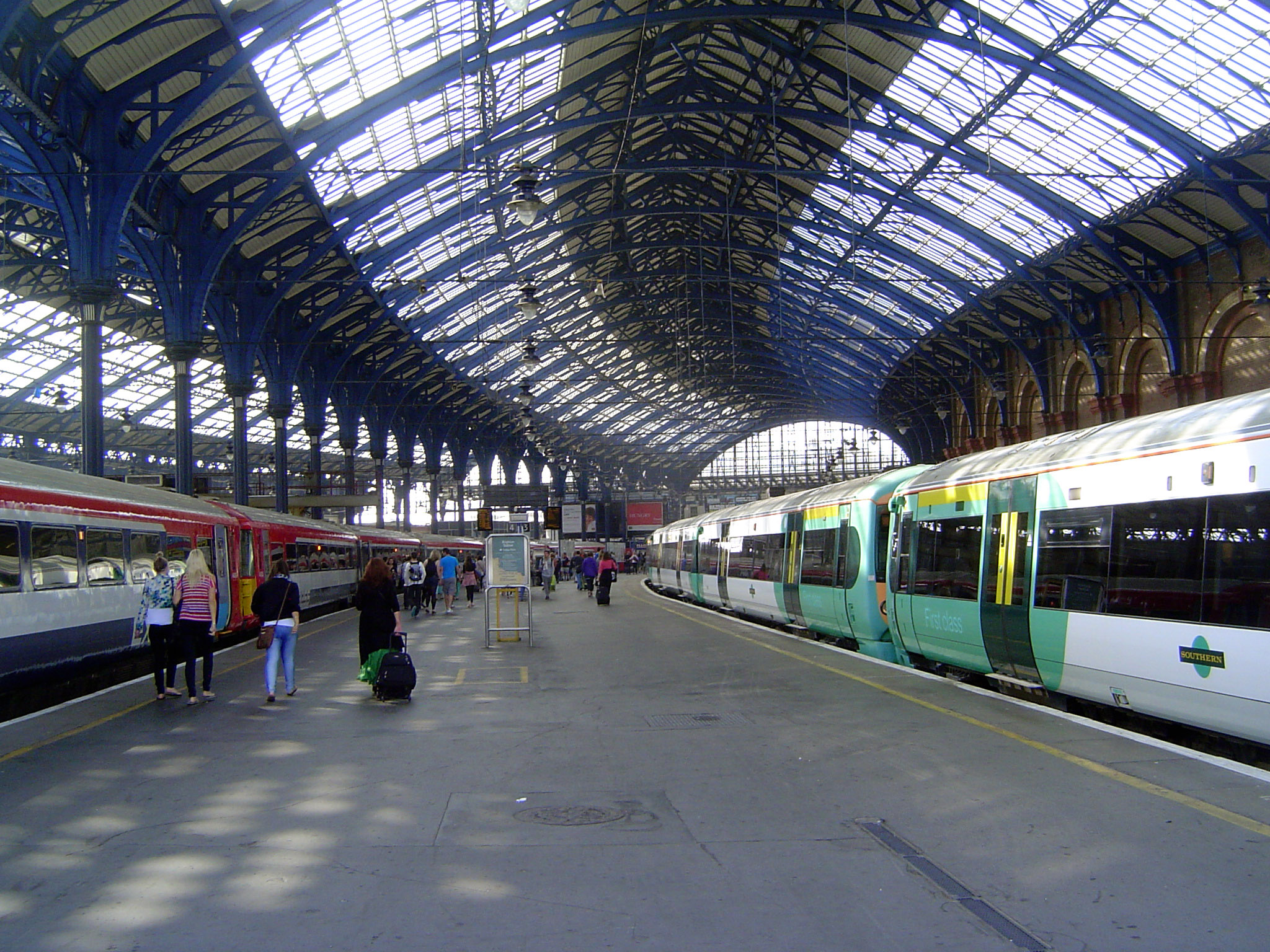 Modest only in comparison, this is the 1908 shed on the Brighton side of Victoria Station.