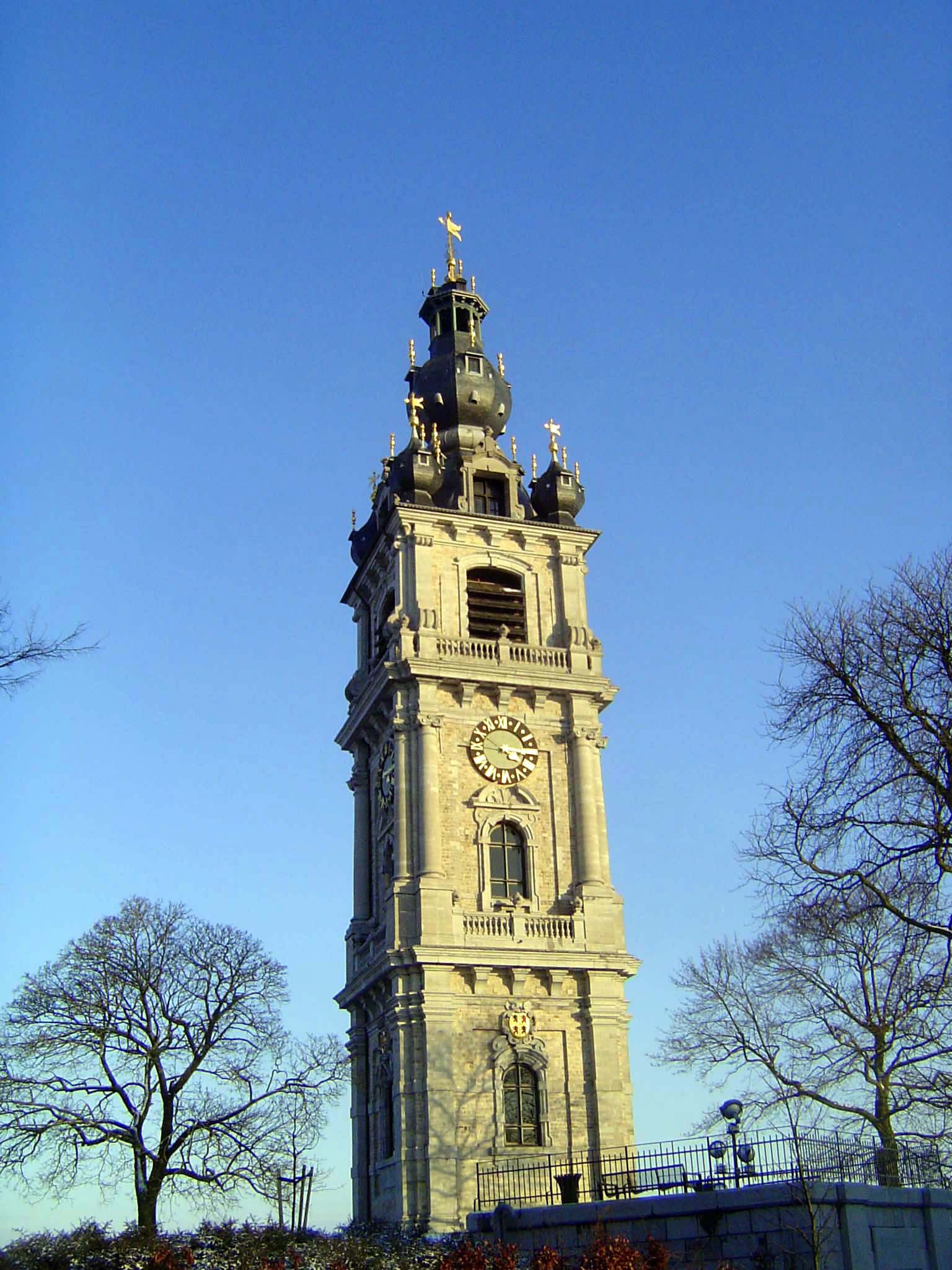 Enough shopping: we've climbed to a hilltop with the city's iconic and Belgium's only baroque belfry. It dates from the 1660s and sits atop