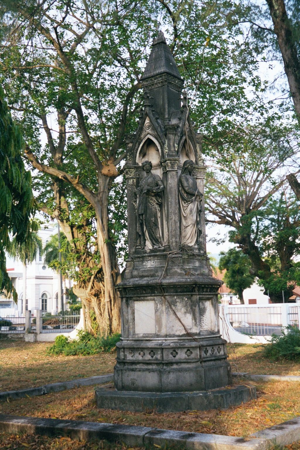 Behind those buildings is the Logan Memorial, recalling James Richardson Logan, editor of The Pinang Gazette and The Journal of the Indian A