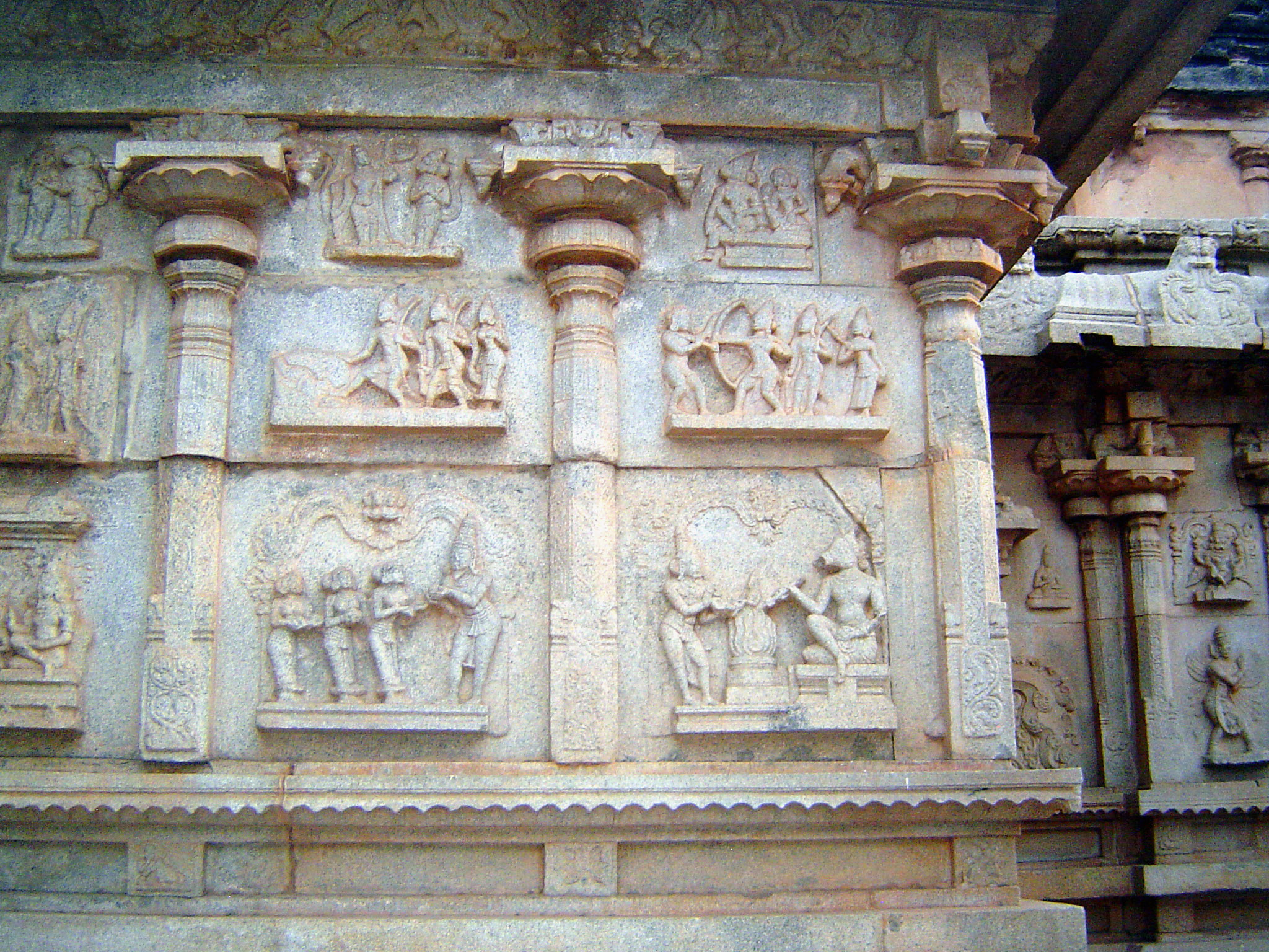 Mythological scenes.