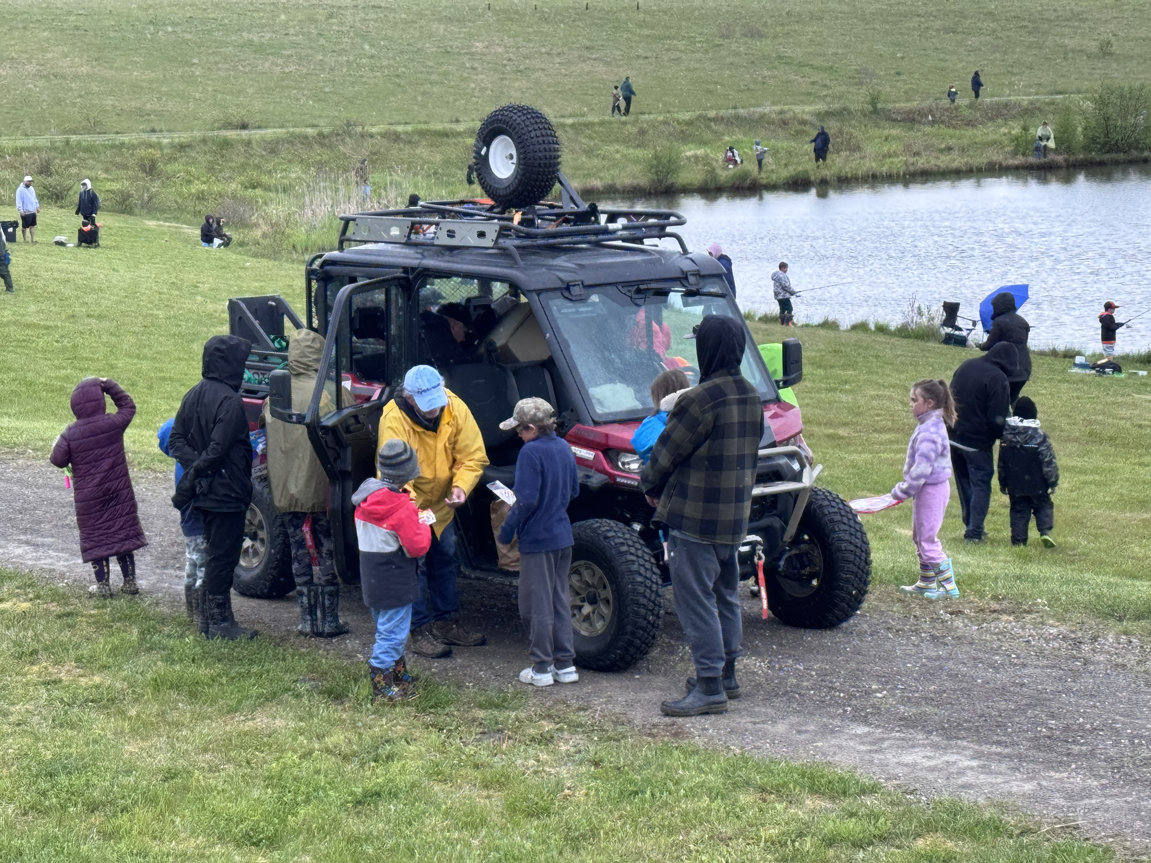 There are lots of ATV's.