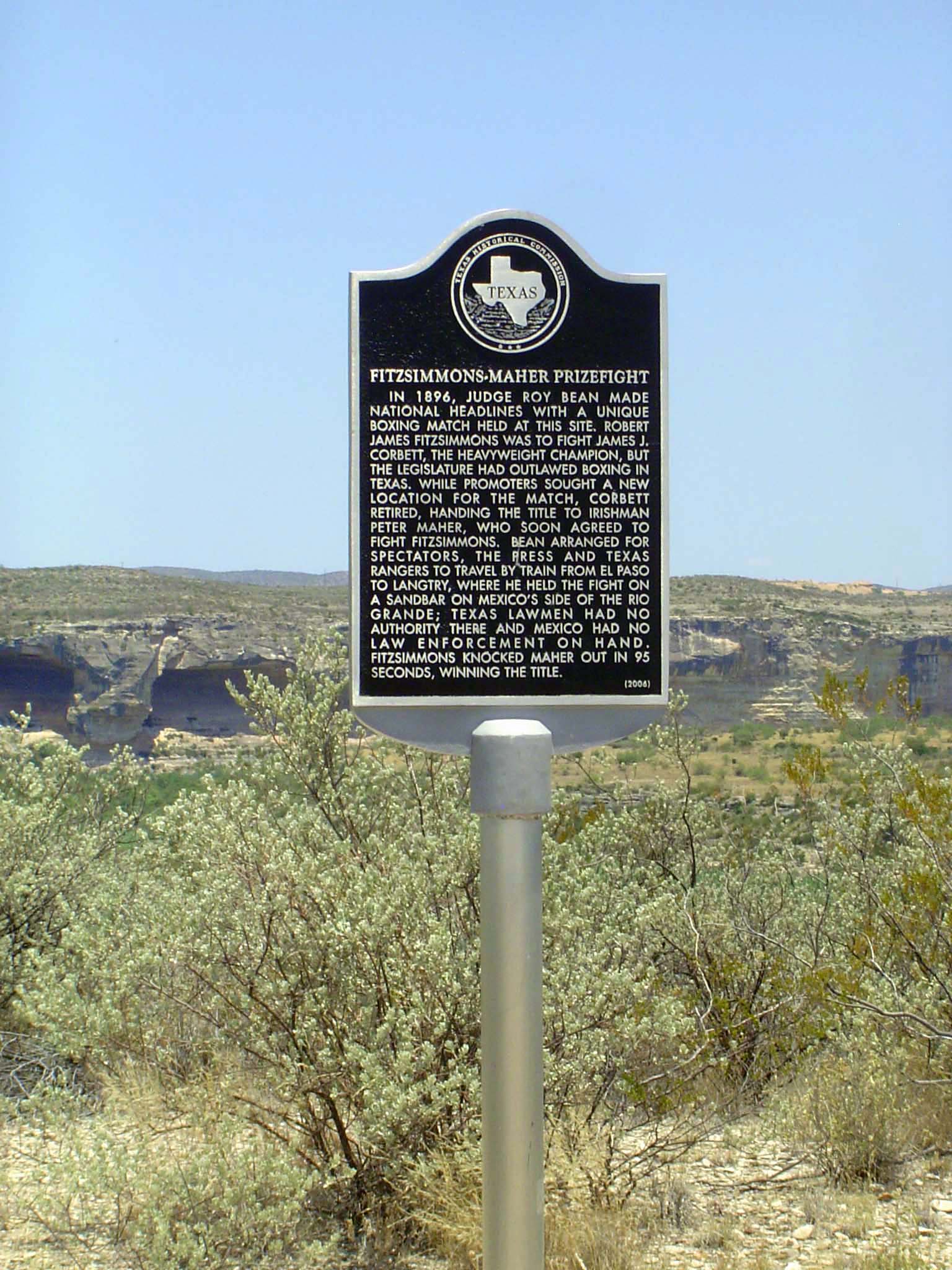 The site was also the location of one of Bean's best-known stunts.