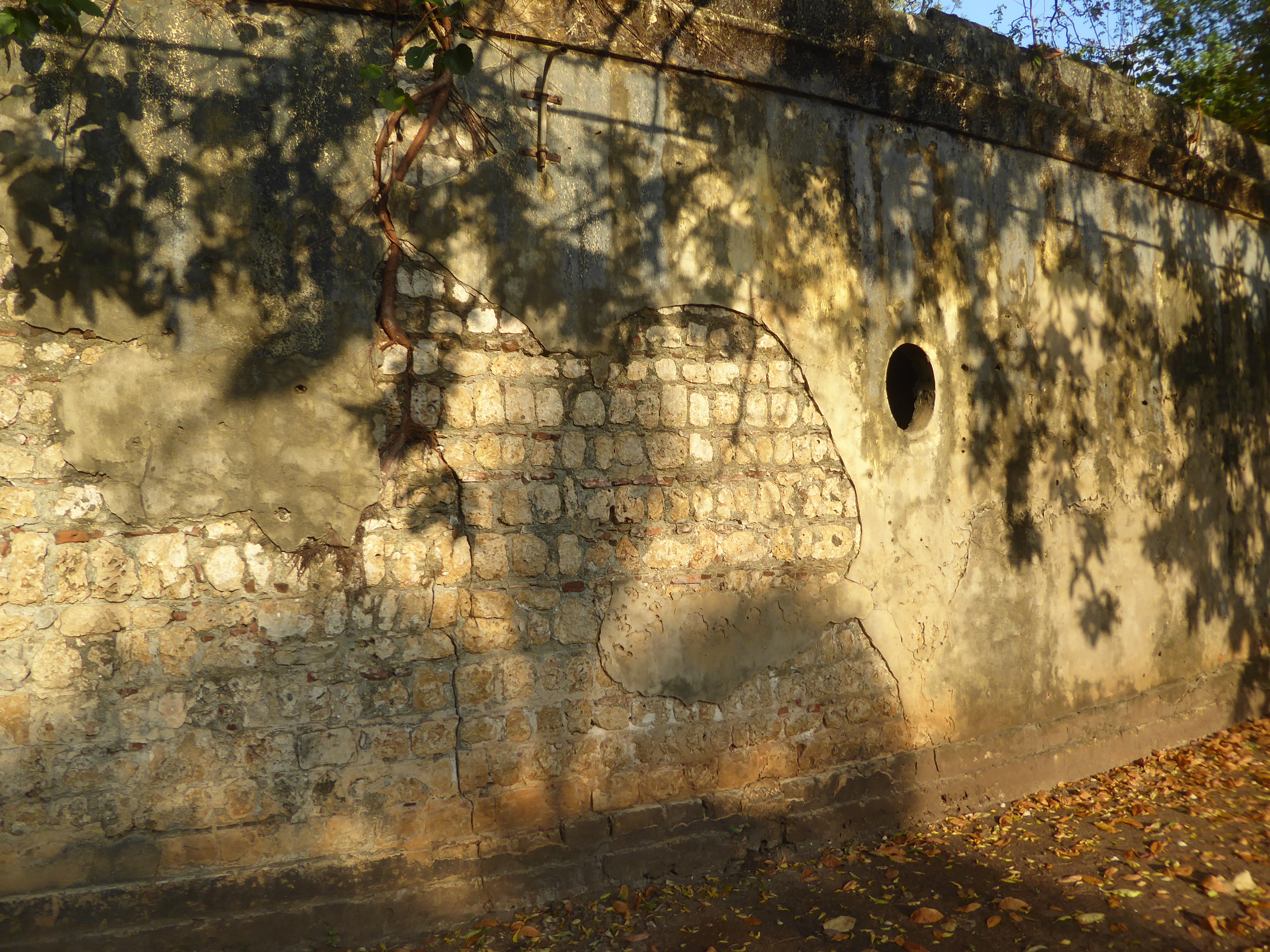It presumably was built by the Portuguese or the Dutch at a time when security was still a concern.